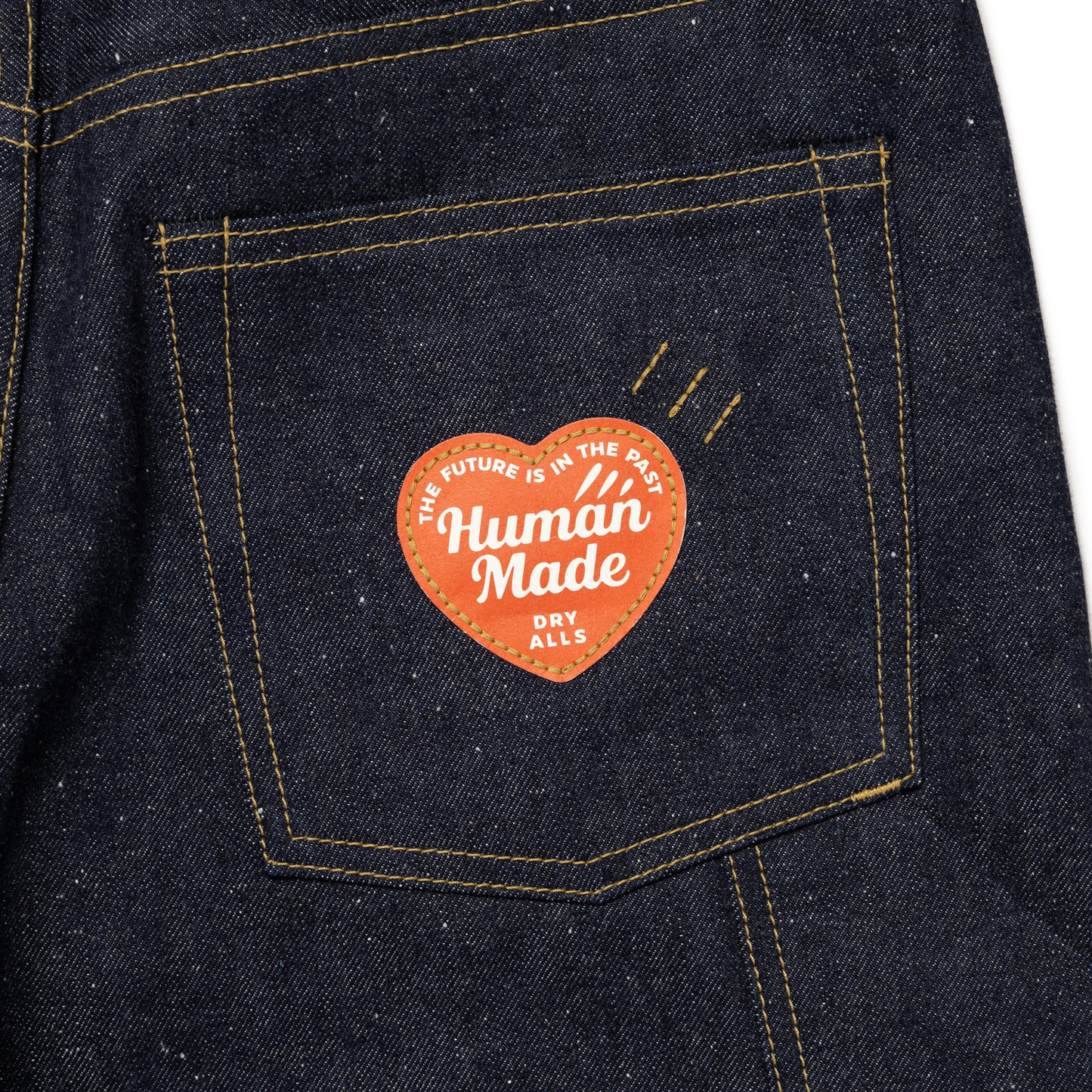 HUMAN MADE STRAIGHT DENIM PANTS PAST IN-B