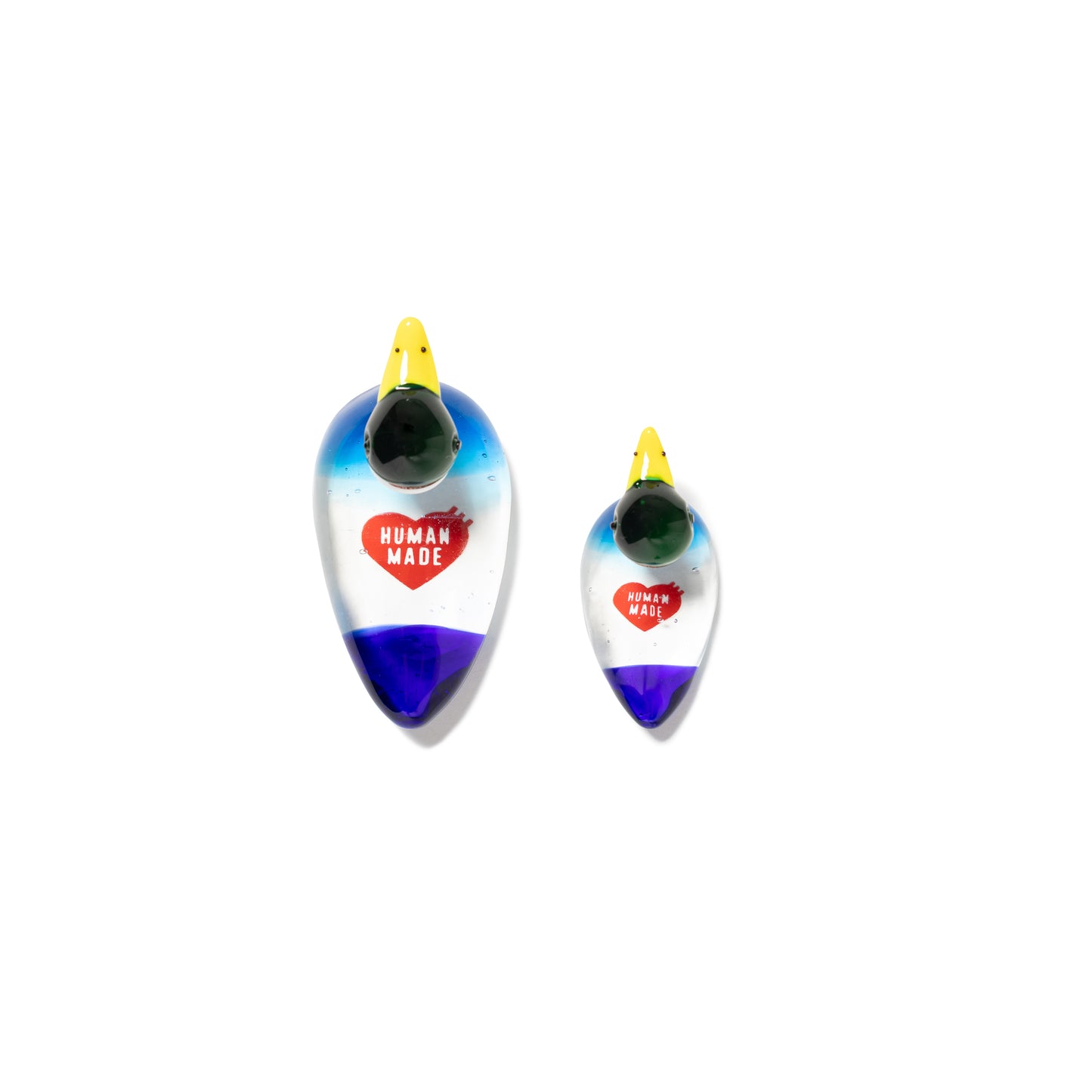 HUMAN MADE DUCK PAIR GLASS FIGURINE CL-D