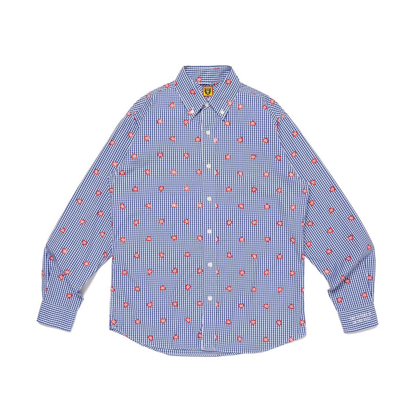 HUMAN MADE HEART GINGHAM CHECK SHIRT BL-A