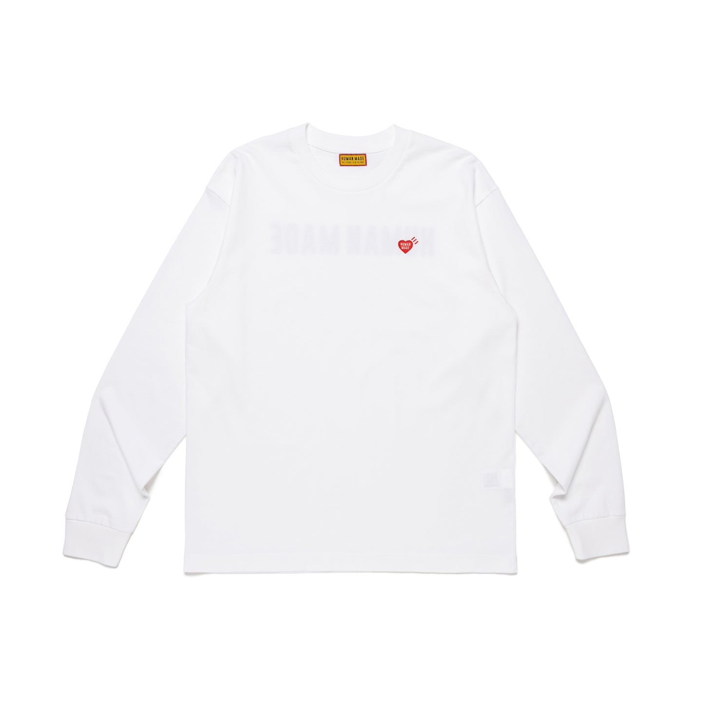 HUMAN MADE HEART BADGE LS T-SHIRT WH-A