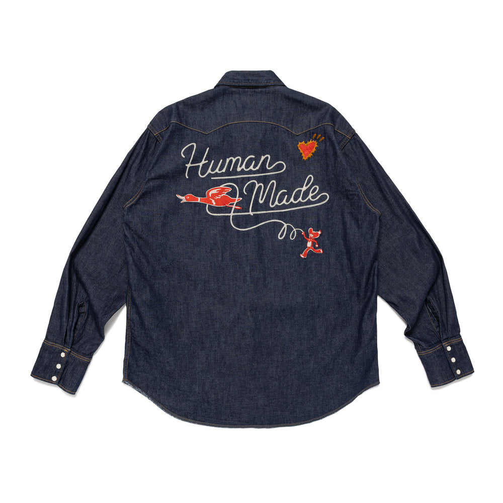 HUMAN MADE DENIM WESTERN SHIRT IN-B