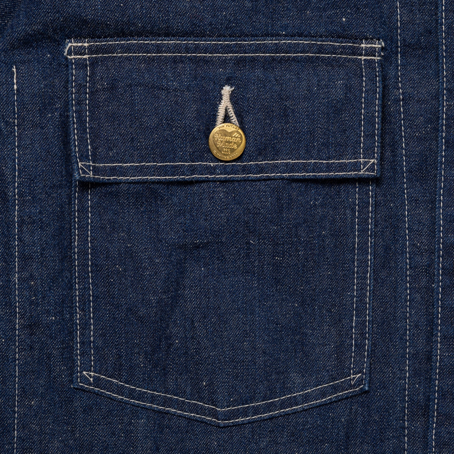 HUMAN MADE DENIM COVERALL JACKET IN-F