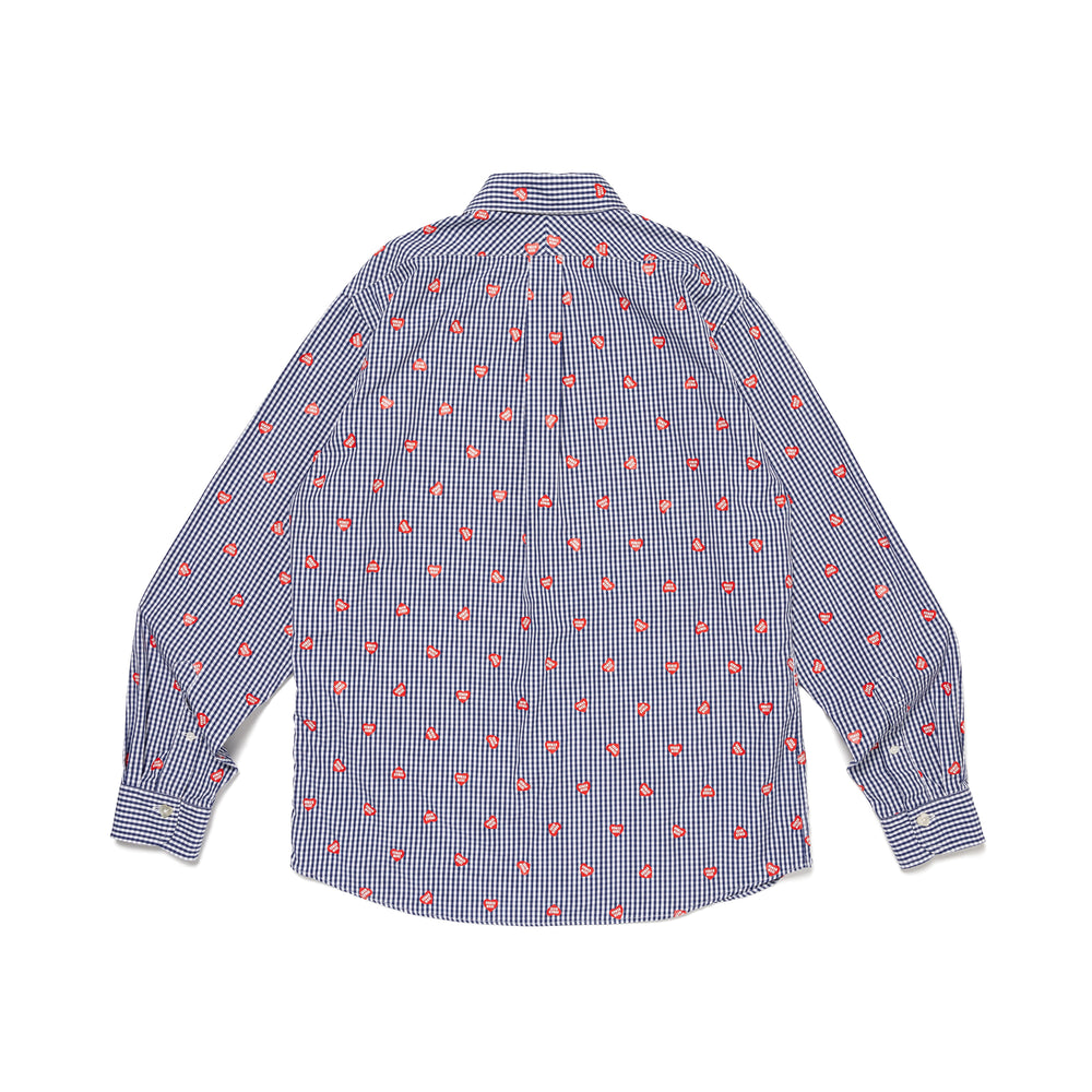 HUMAN MADE HEART GINGHAM CHECK SHIRT NY-B