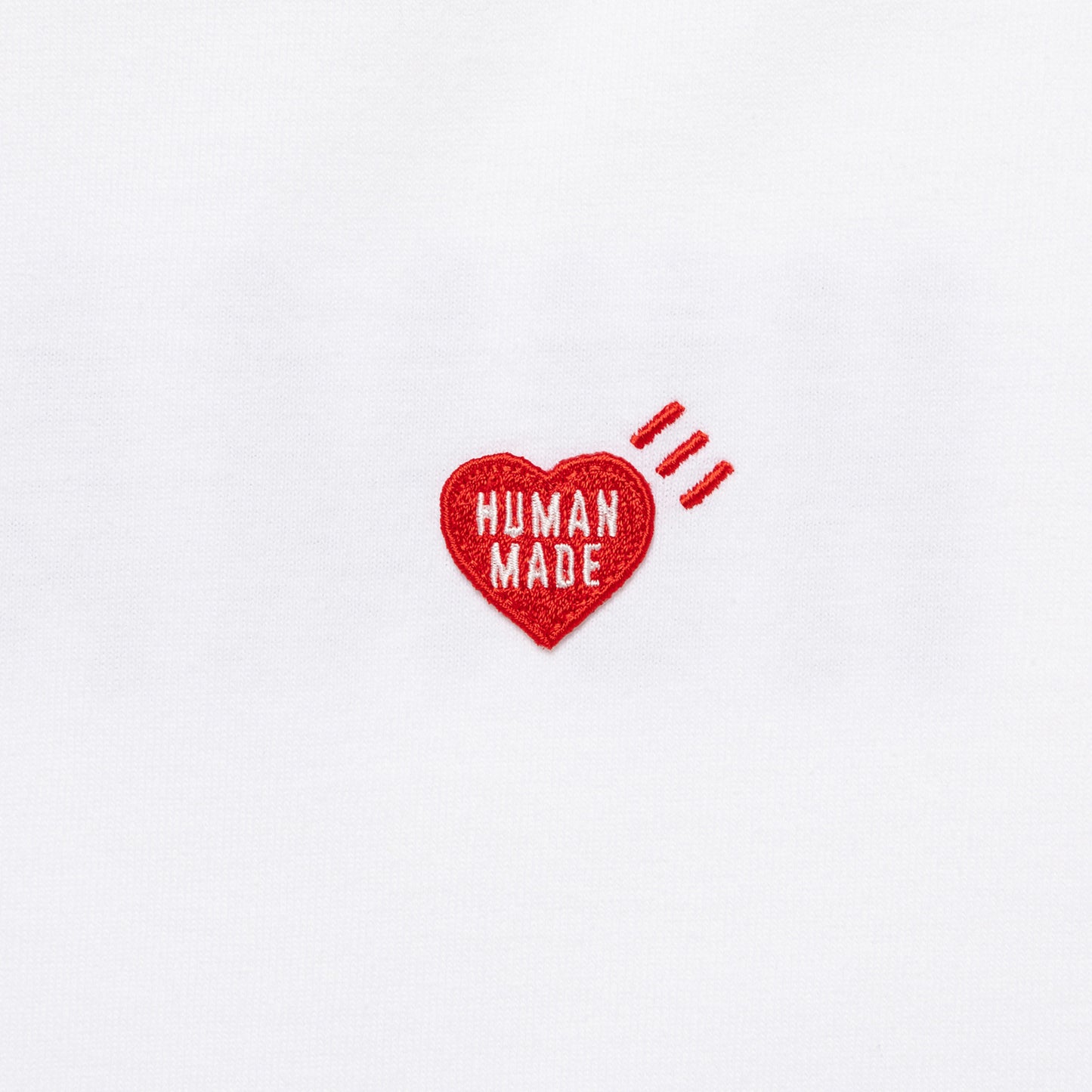 HUMAN MADE HEART BADGE LS T-SHIRT WH-C