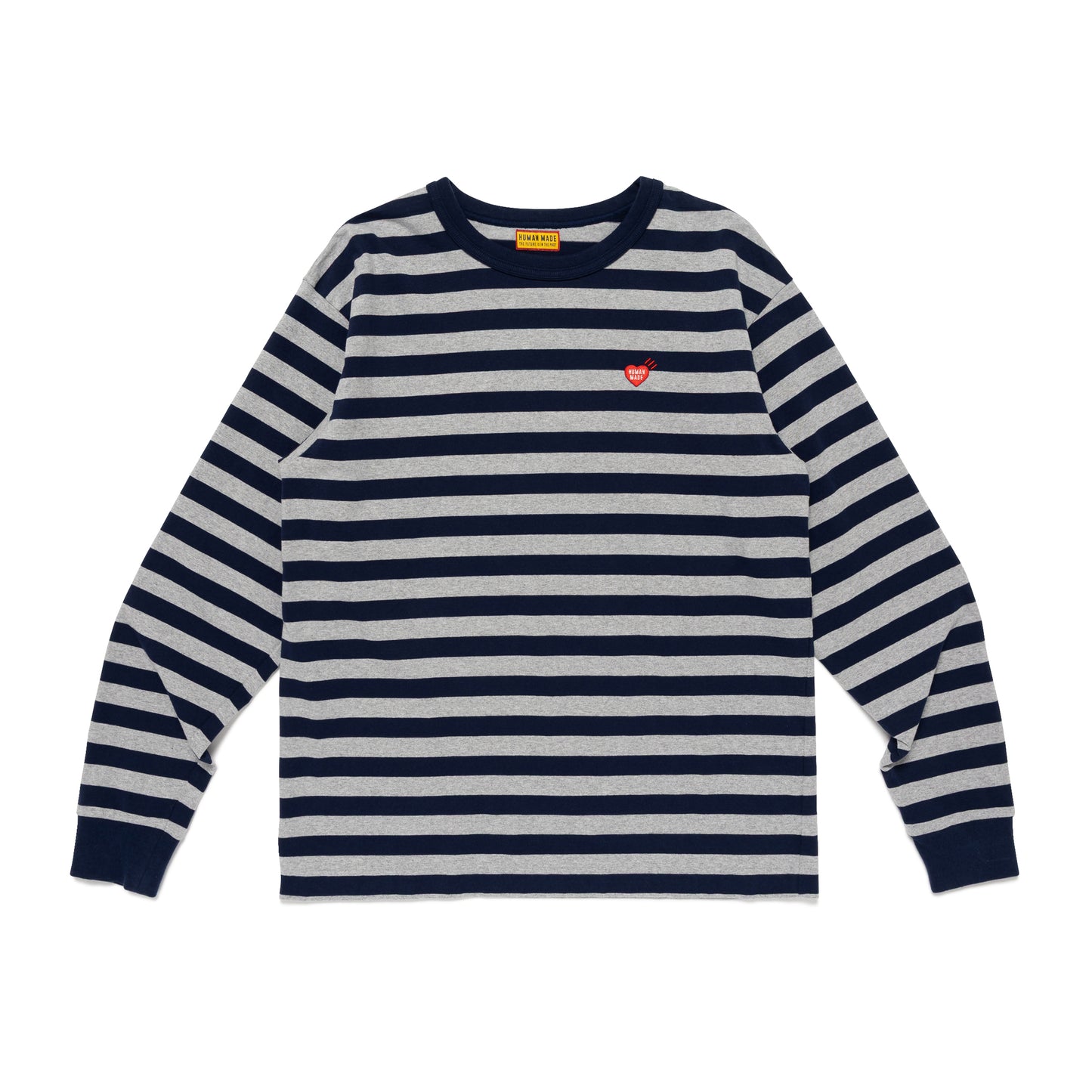 HUMAN MADE STRIPED L/S T-SHIRT GY-A