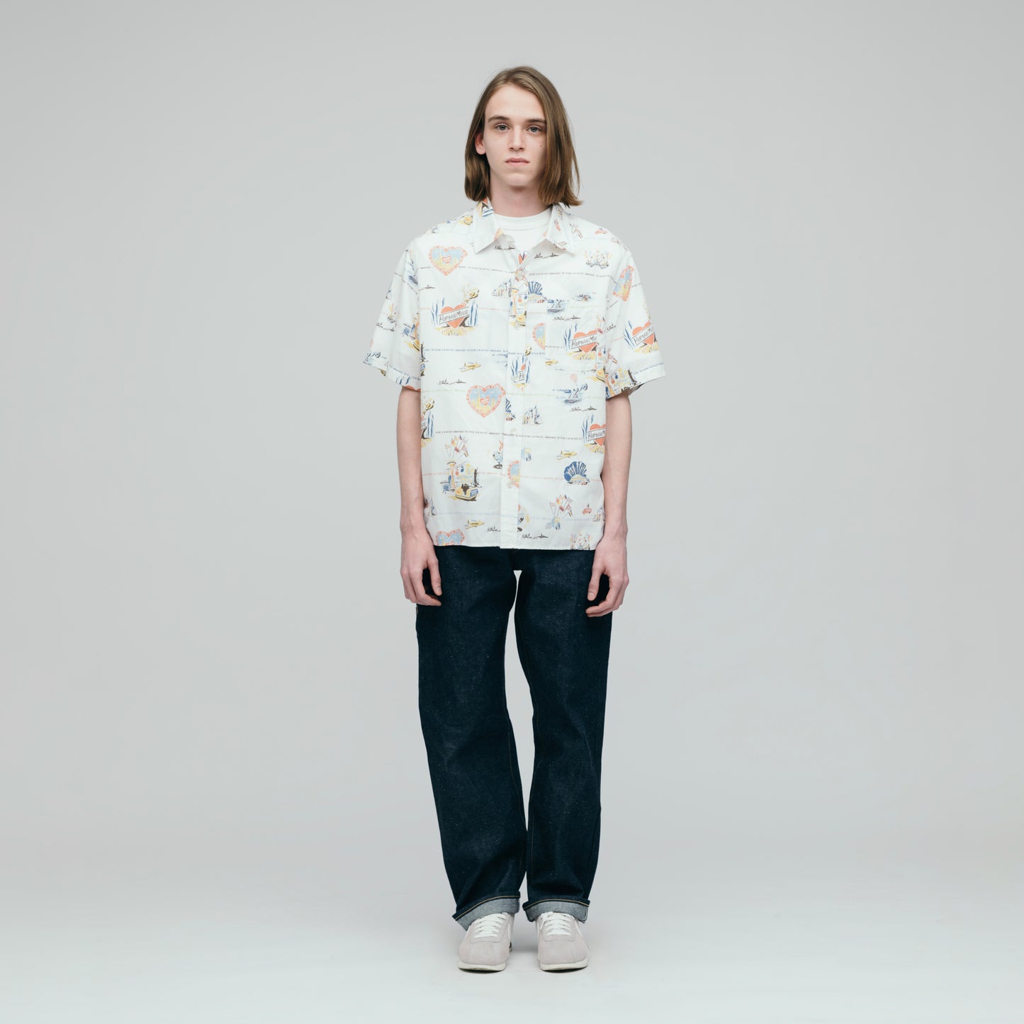 HUMAN MADE PRINTED SHIRT WH-1