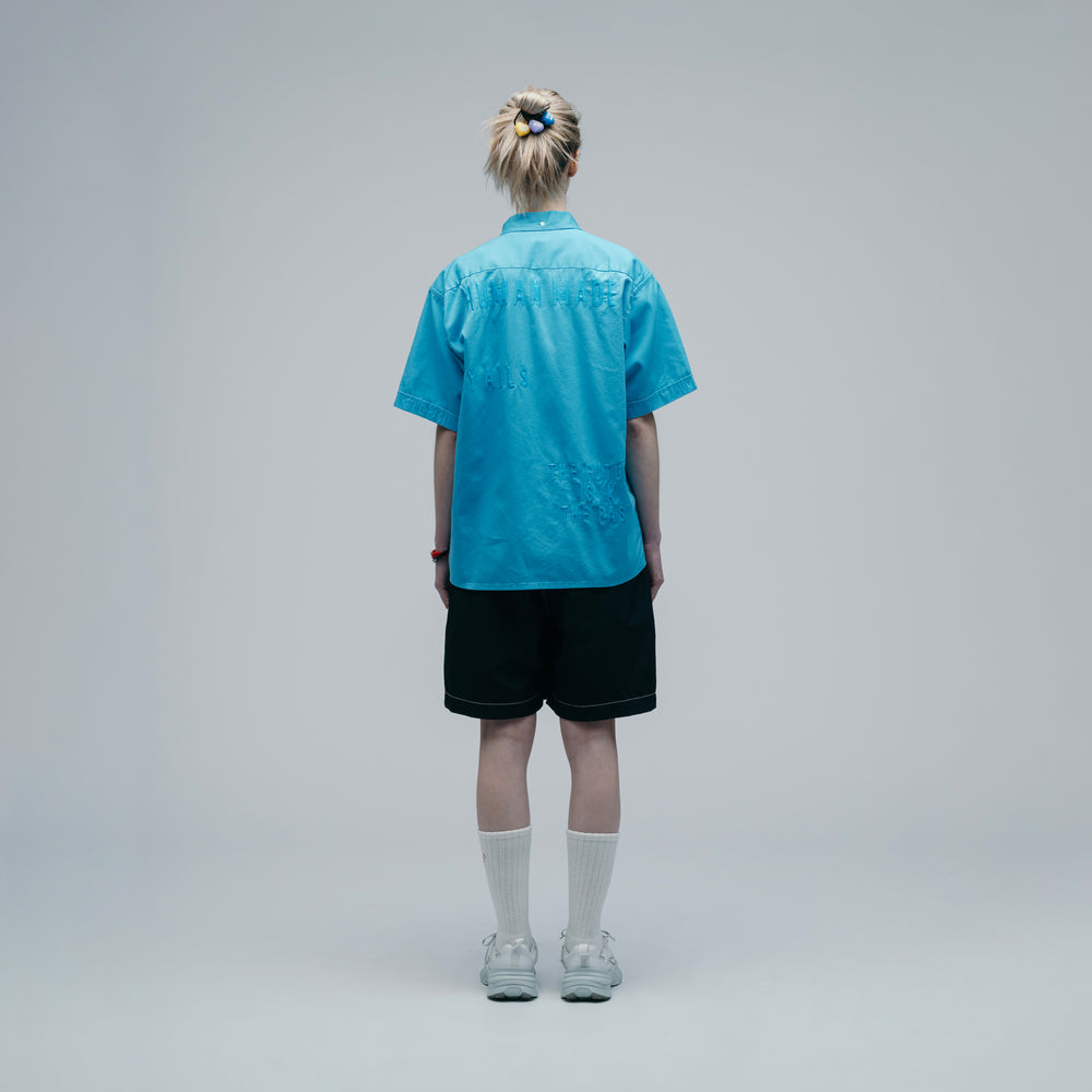 HUMAN MADE OPEN COLLAR BD SHIRT BL-2