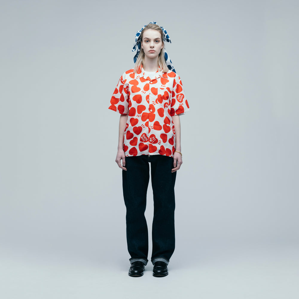 HUMAN MADE HEART ALOHA SHIRT WH-1