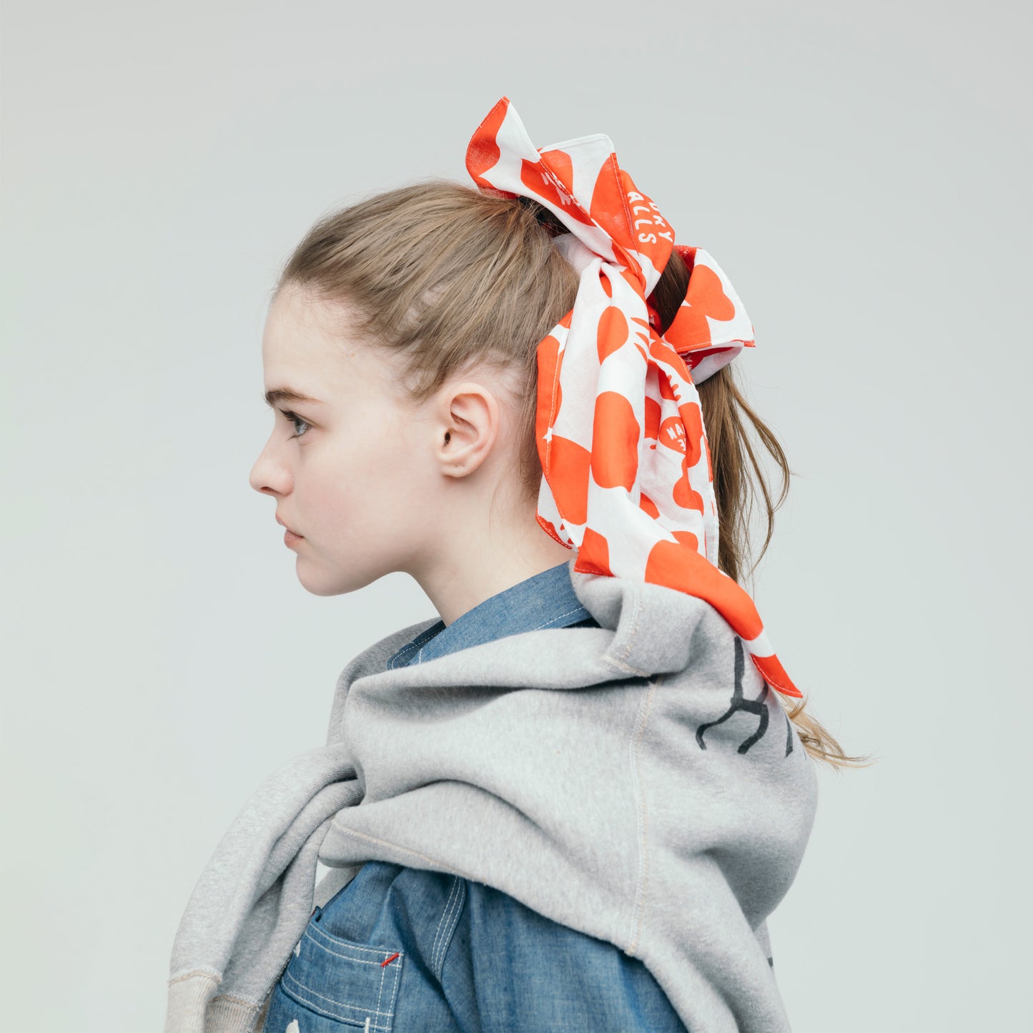 HUMAN MADE HEART BIG BANDANA RD-1