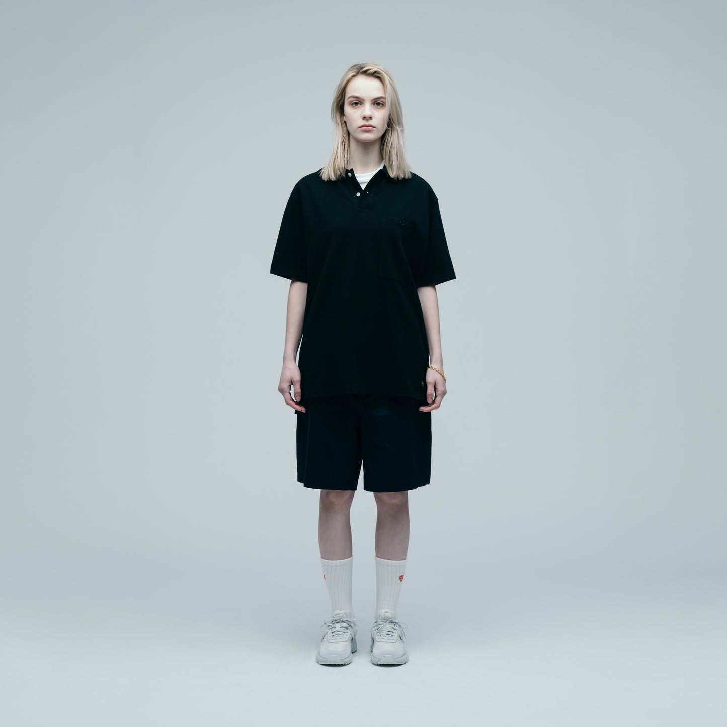 HUMAN MADE BIG POLO SHIRT BK-1