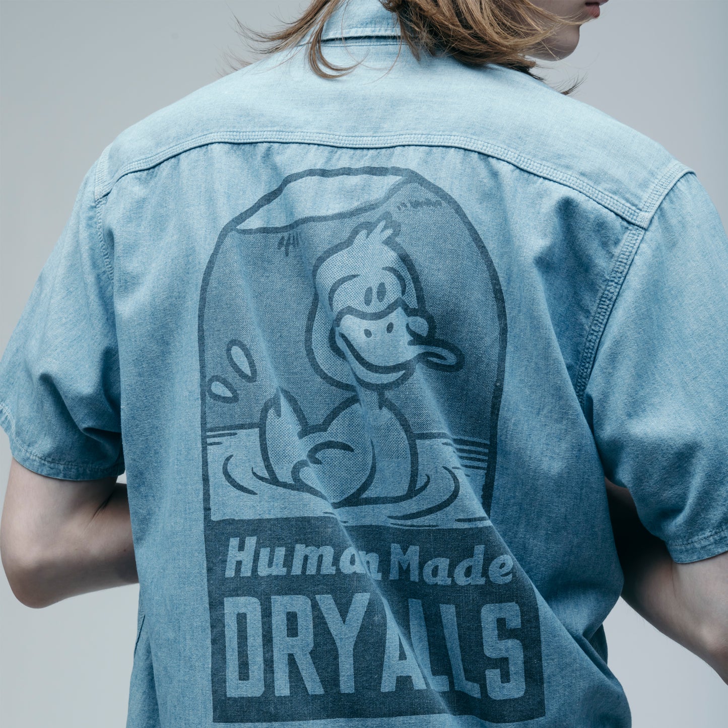 HUMAN MADE CHAMBRAY S_S SHIRT IN-4