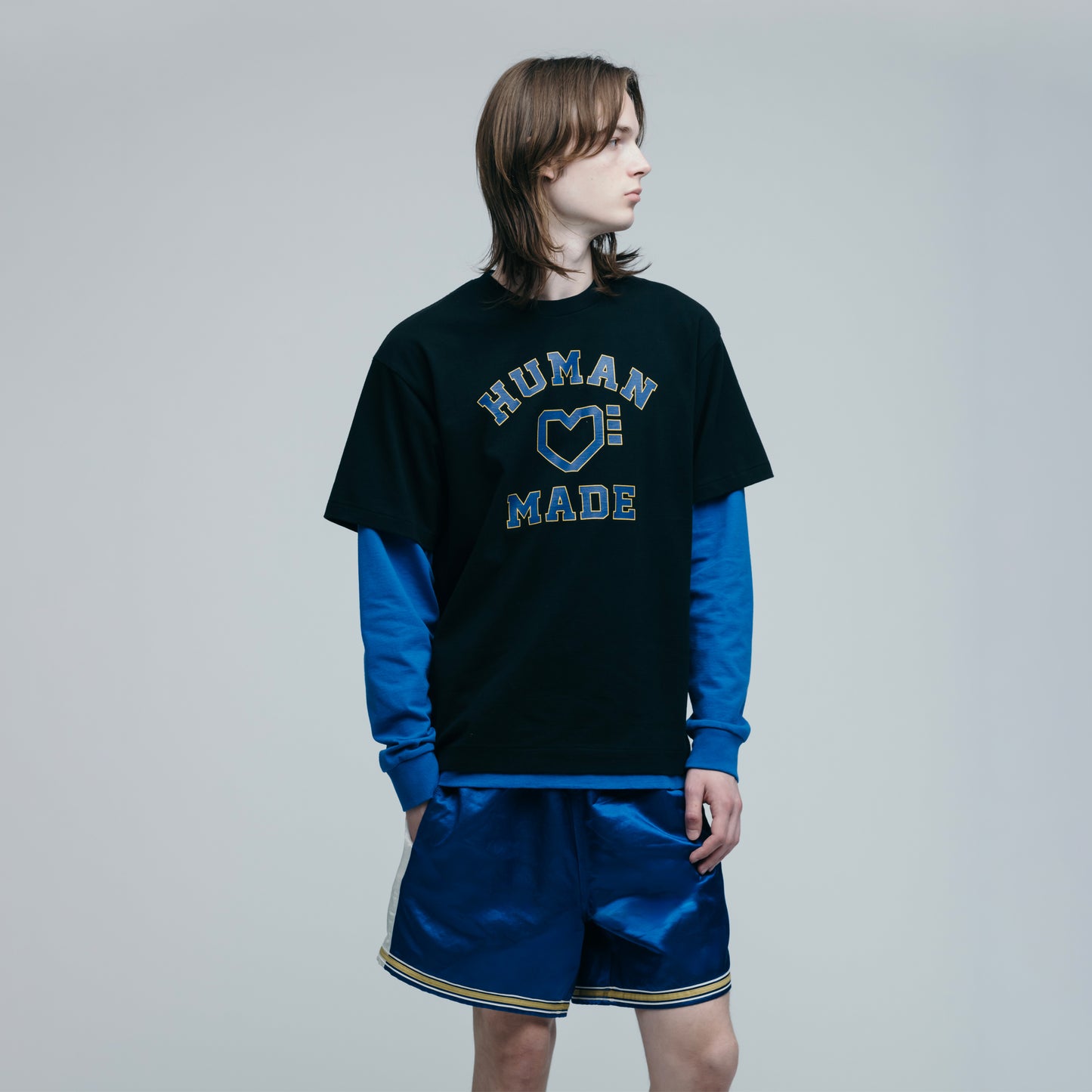 HUMAN MADE GYM SHORTS BL-3