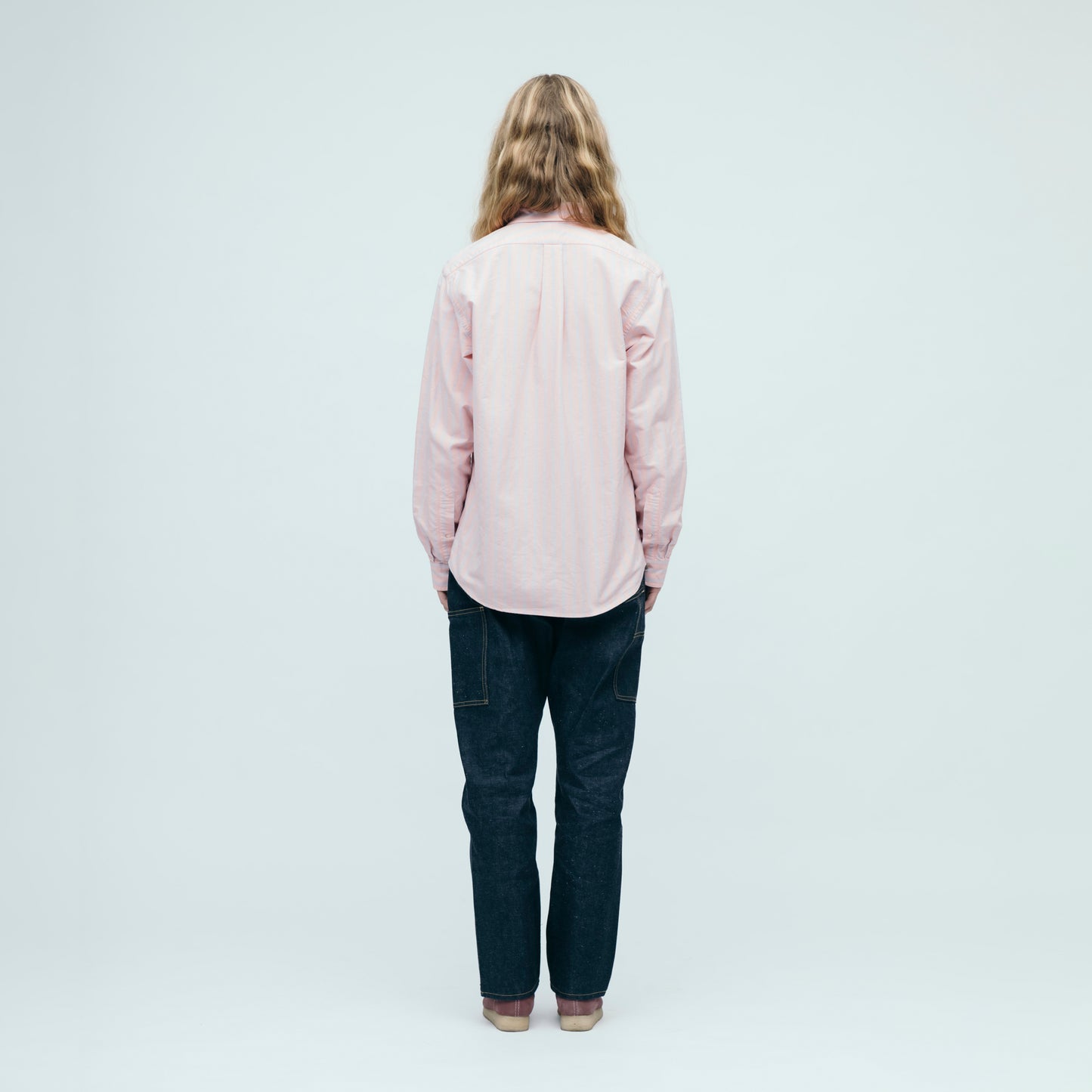 HUMAN MADE STRIPED OXFORD BD LS SHIRT RD-2