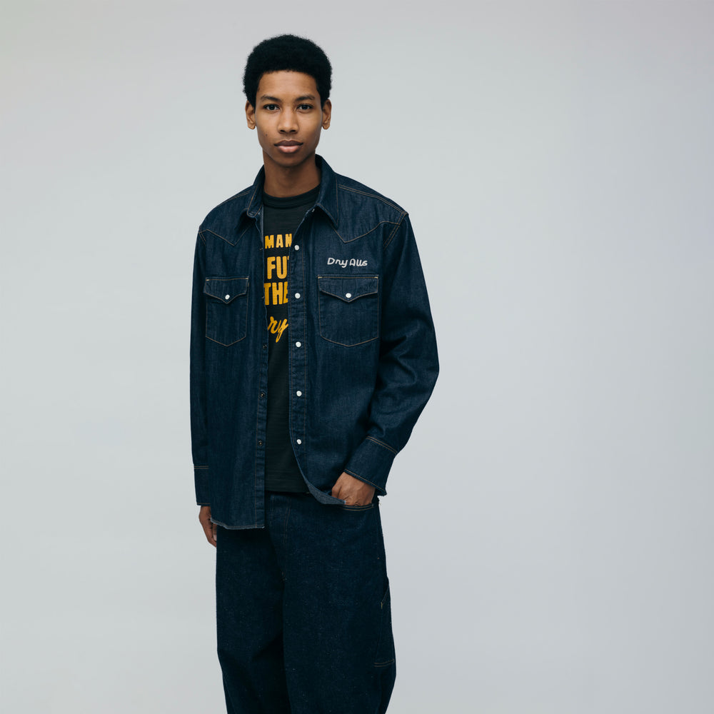 HUMAN MADE DENIM WESTERN SHIRT IN-1