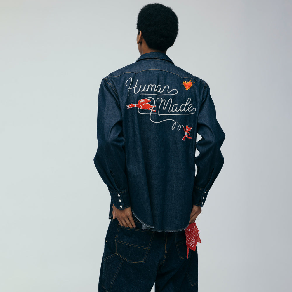 HUMAN MADE DENIM WESTERN SHIRT IN-2