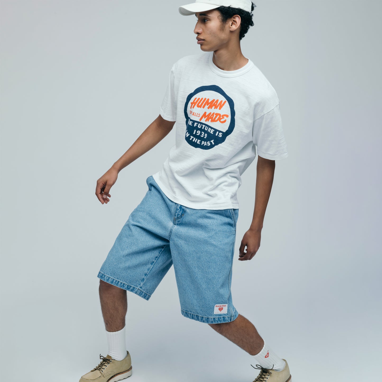 HUMAN MADE DENIM PAINTER SHORTS IN-3