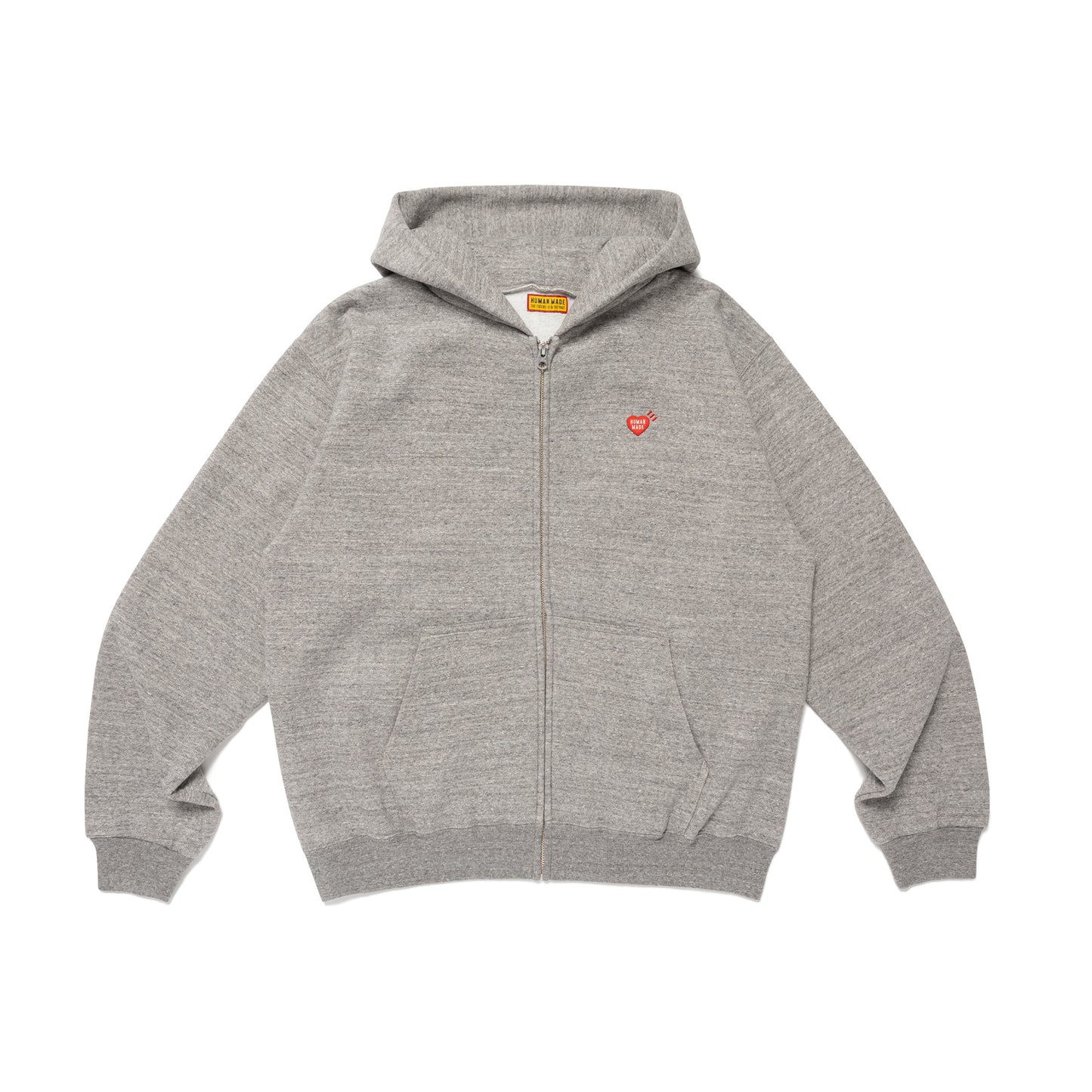 HUMAN MADE CLASSIC ZIP-UP SWEAT HOODIE GY