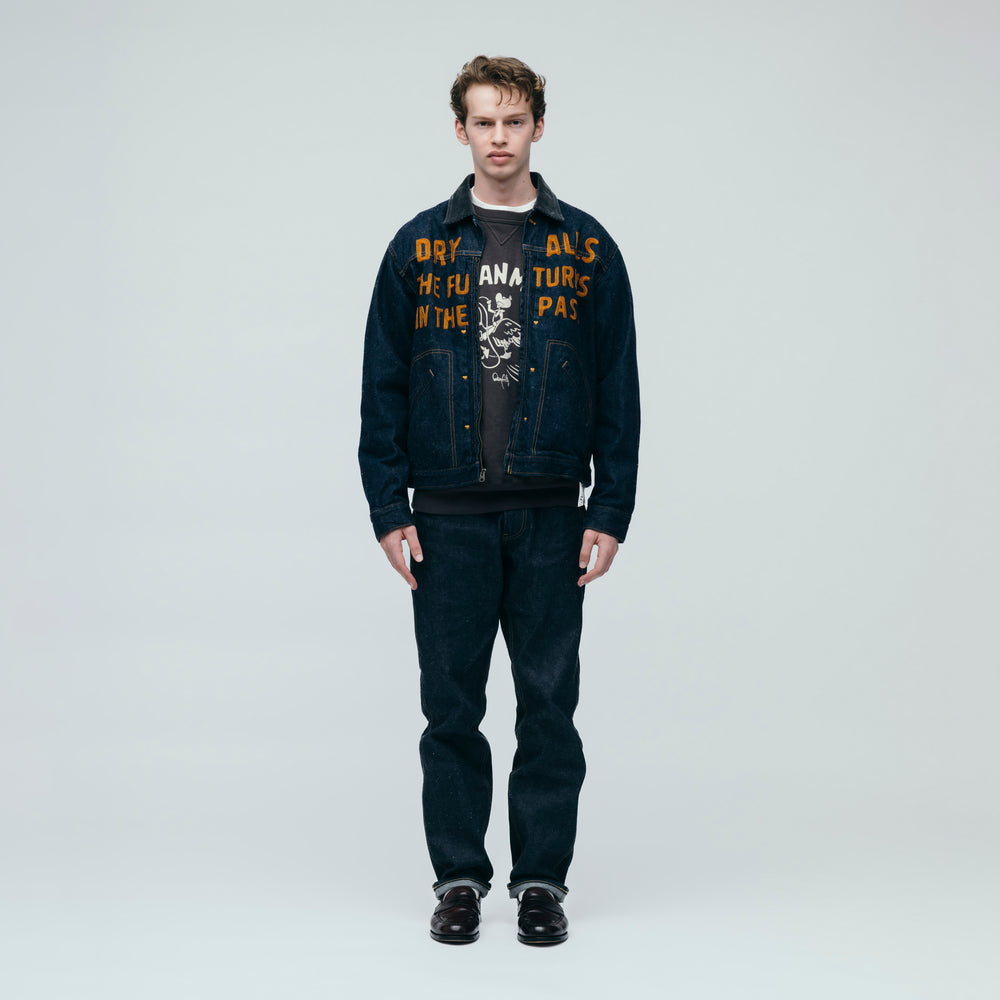 HUMAN MADE ZIP-UP DENIM WORK JACKET IN-1