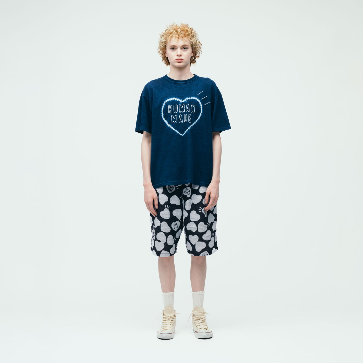 HUMAN MADE INDIGO DYED T-SHIRT IN-1