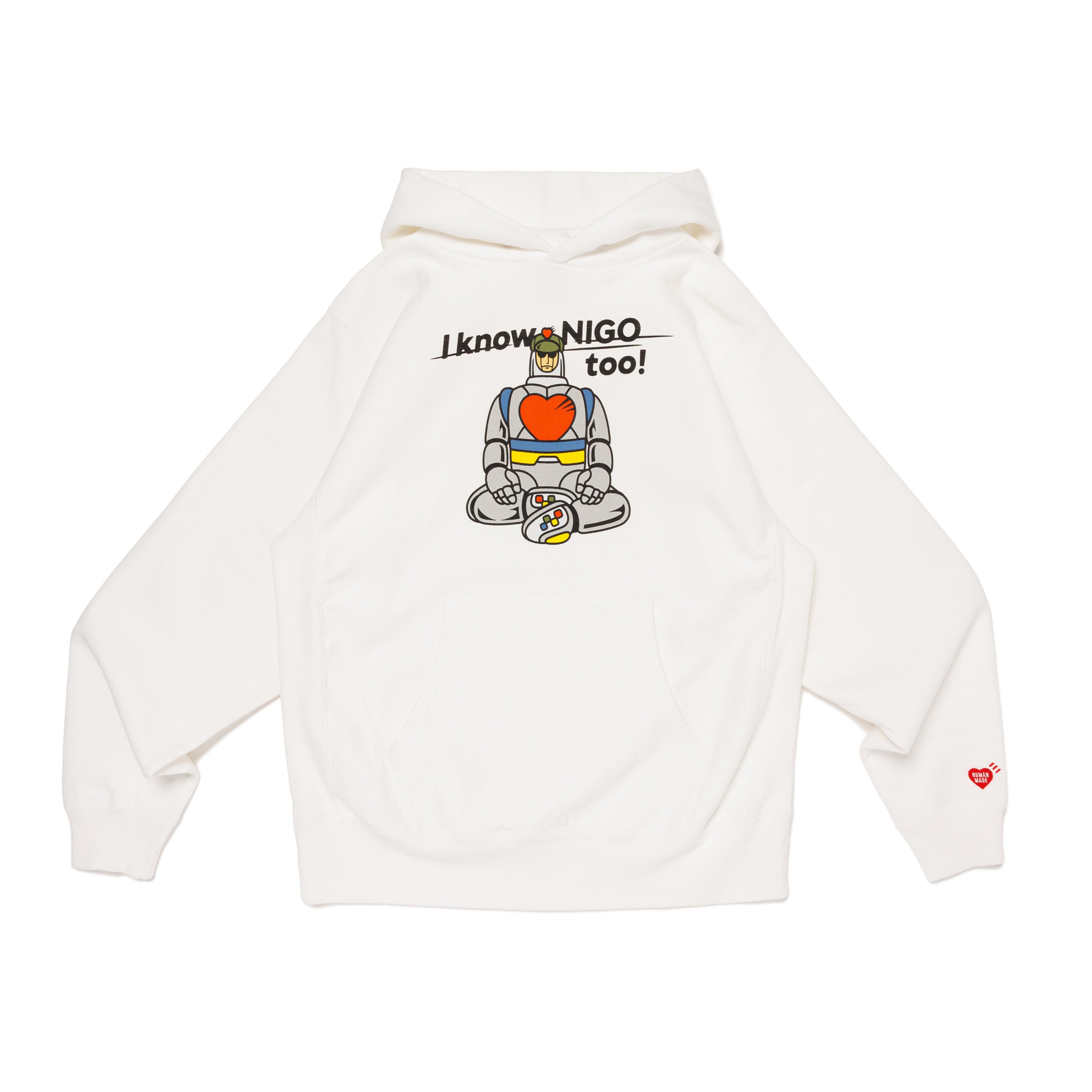 HUMAN MADE I KNOW NIGO TOO×HUMAN MADE HEAVYWEIGHT HOODIE – HUMAN MADE Inc.