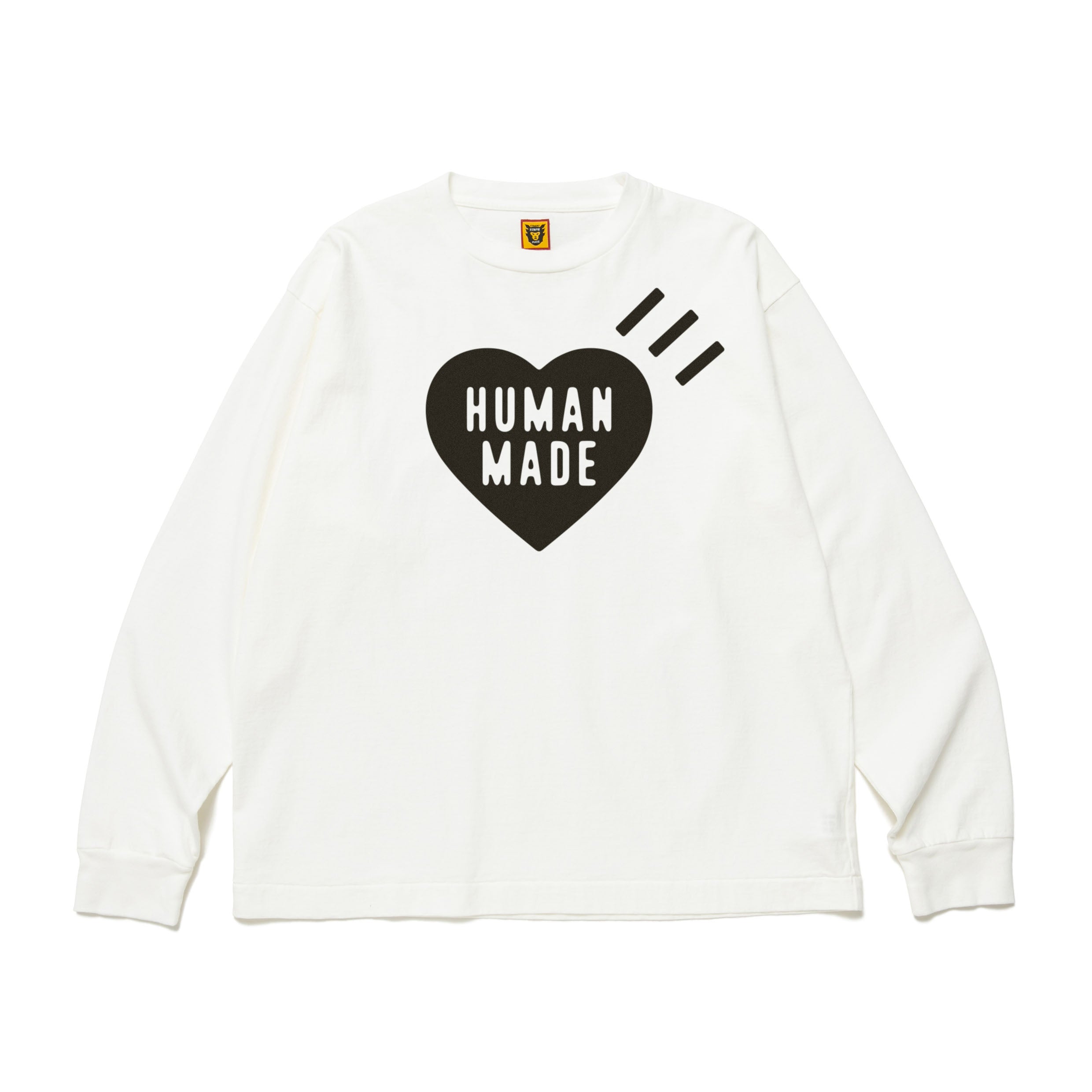 HM24CS008素材human made HEART L/S T-SHIRT BLACK L - dariusgant.com