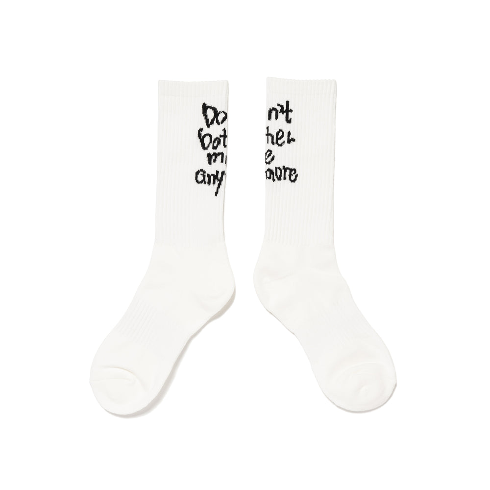 Wasted Youth JACQUARD LOGO SOCKS WH-B