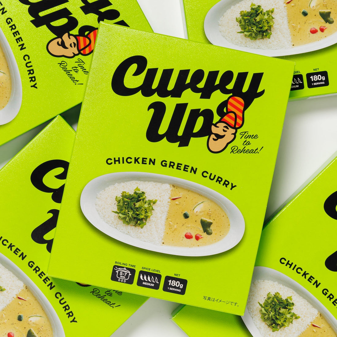 CURRY UPのレトルトカレー第4弾 「CURRY UP CHICKEN GREEN CURRY」発売のお知らせ