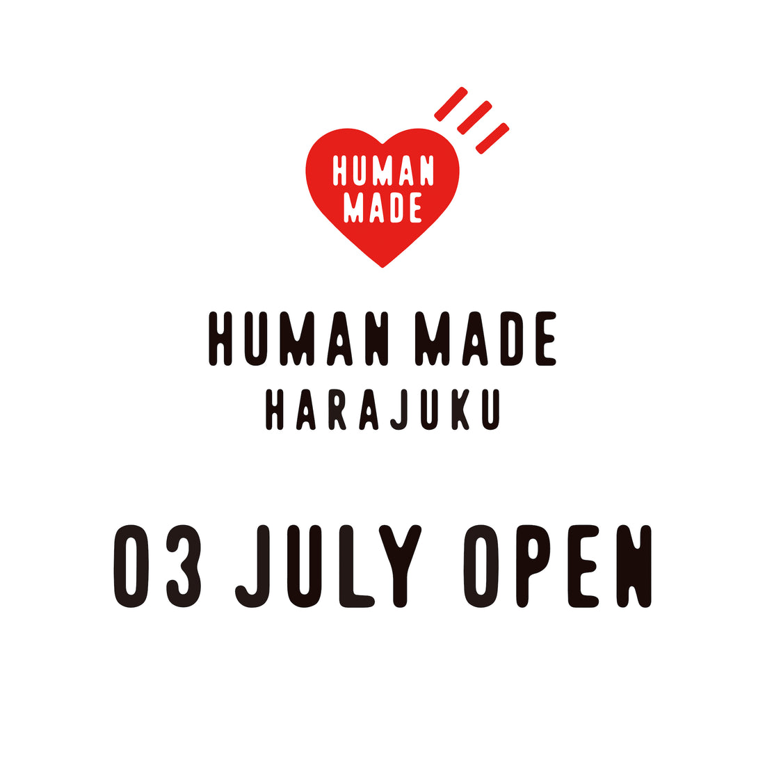 HUMAN MADE HARAJUKU オープンのお知らせ