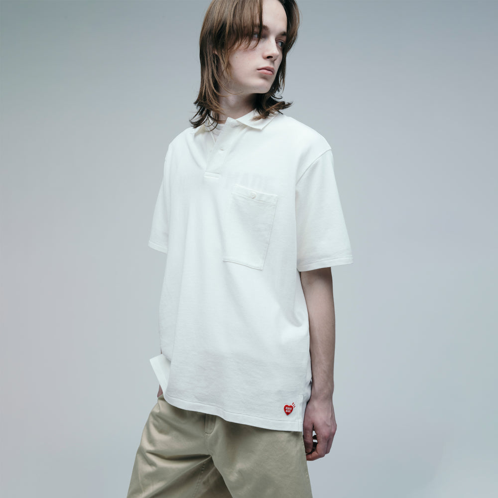 HUMAN MADE BIG POLO SHIRT WH-3