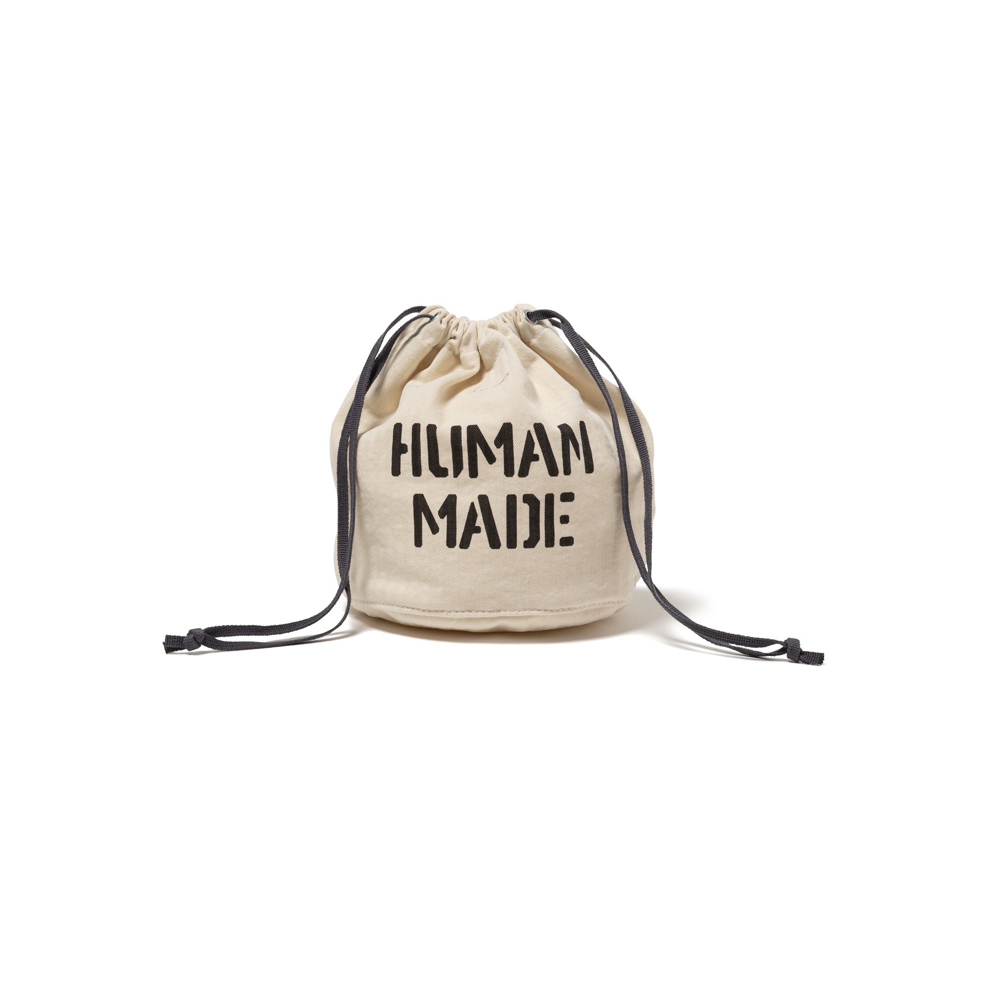 HUMAN MADE DRAWSTRING BAG WH-B