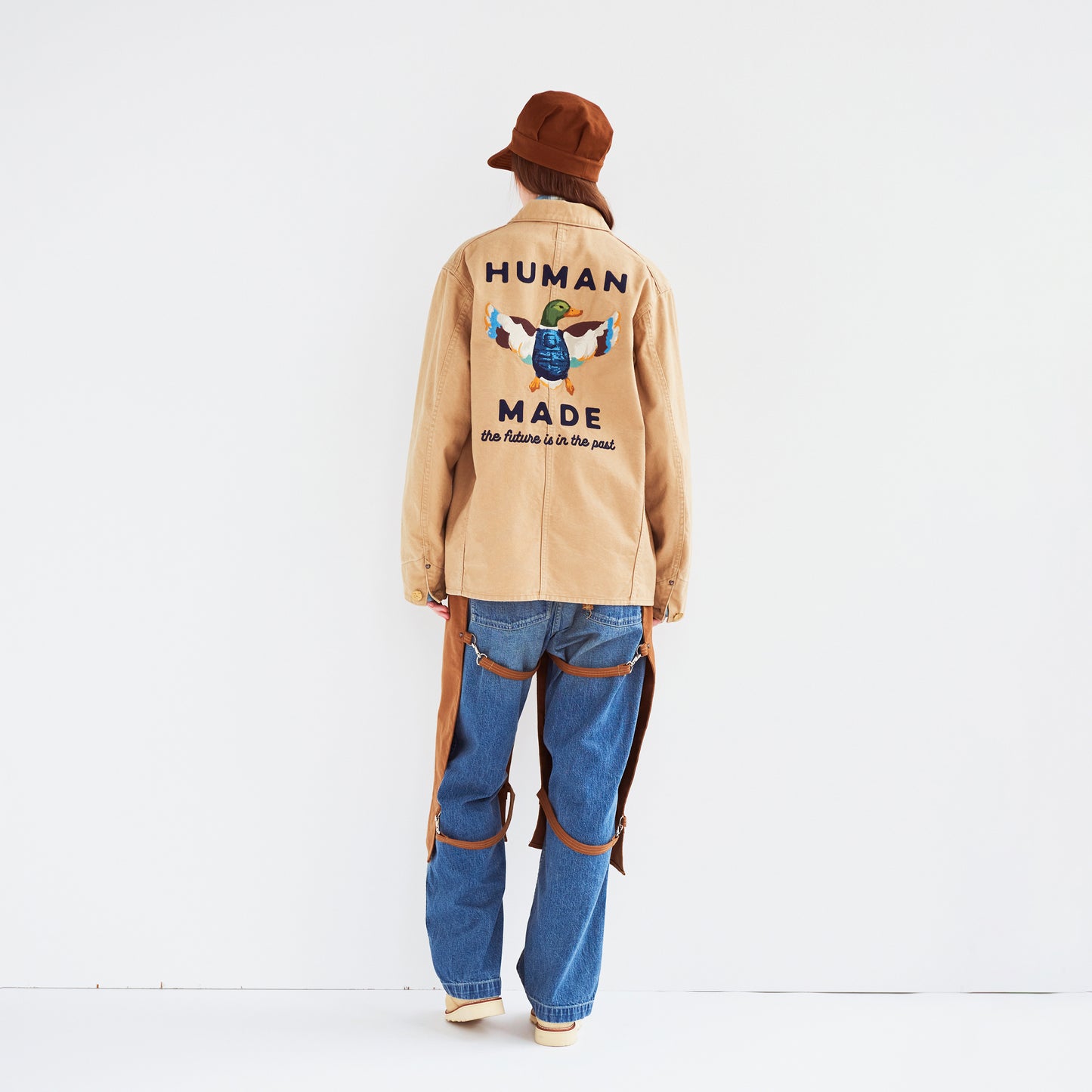 HUMAN MADE WASHED DUCK COVERALL JACKET BE-2