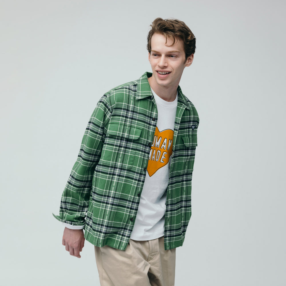 HUMAN MADE FLANNEL CHECK SHIRT 
