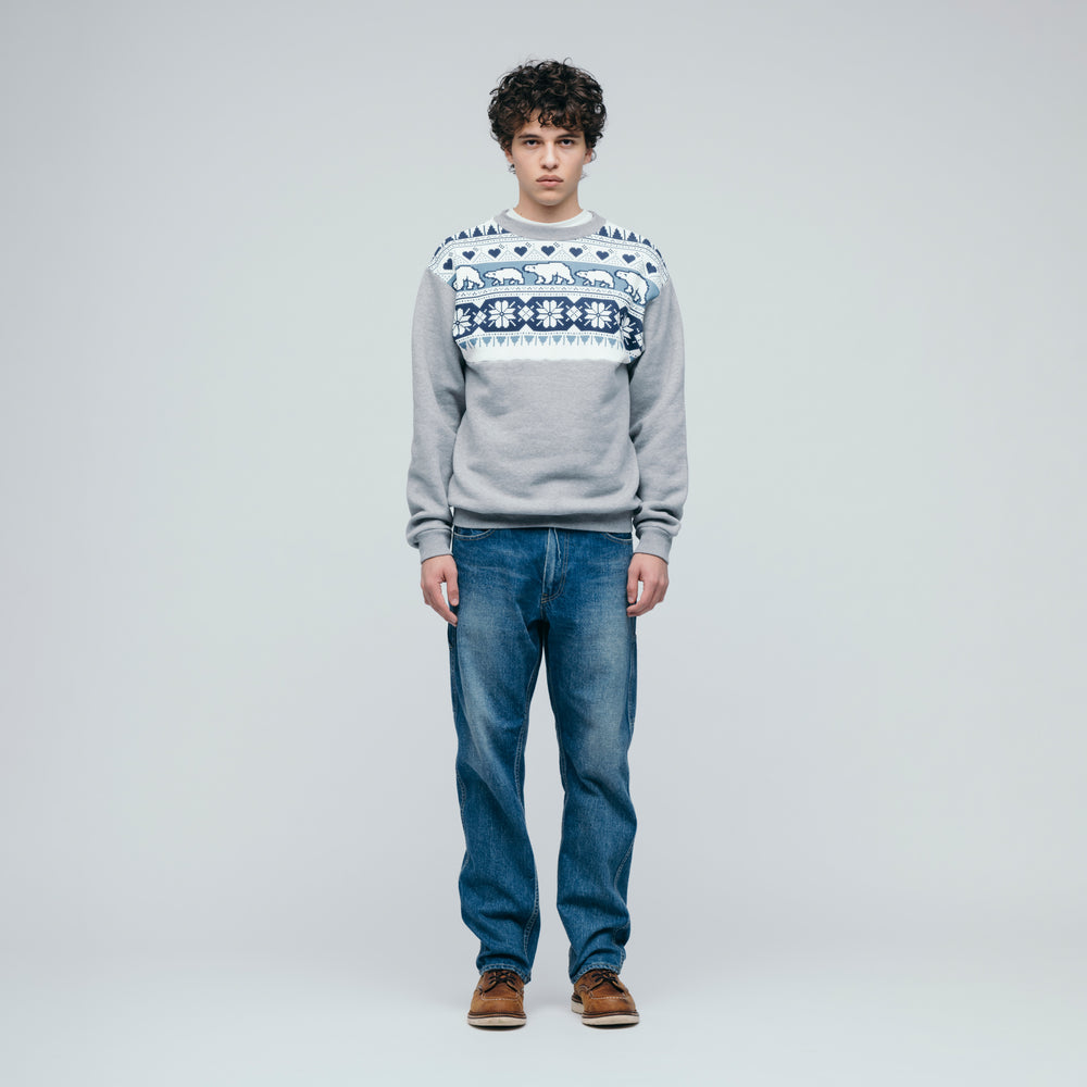 HUMAN MADE SNOWFLAKES SWEATSHIRT GY-1