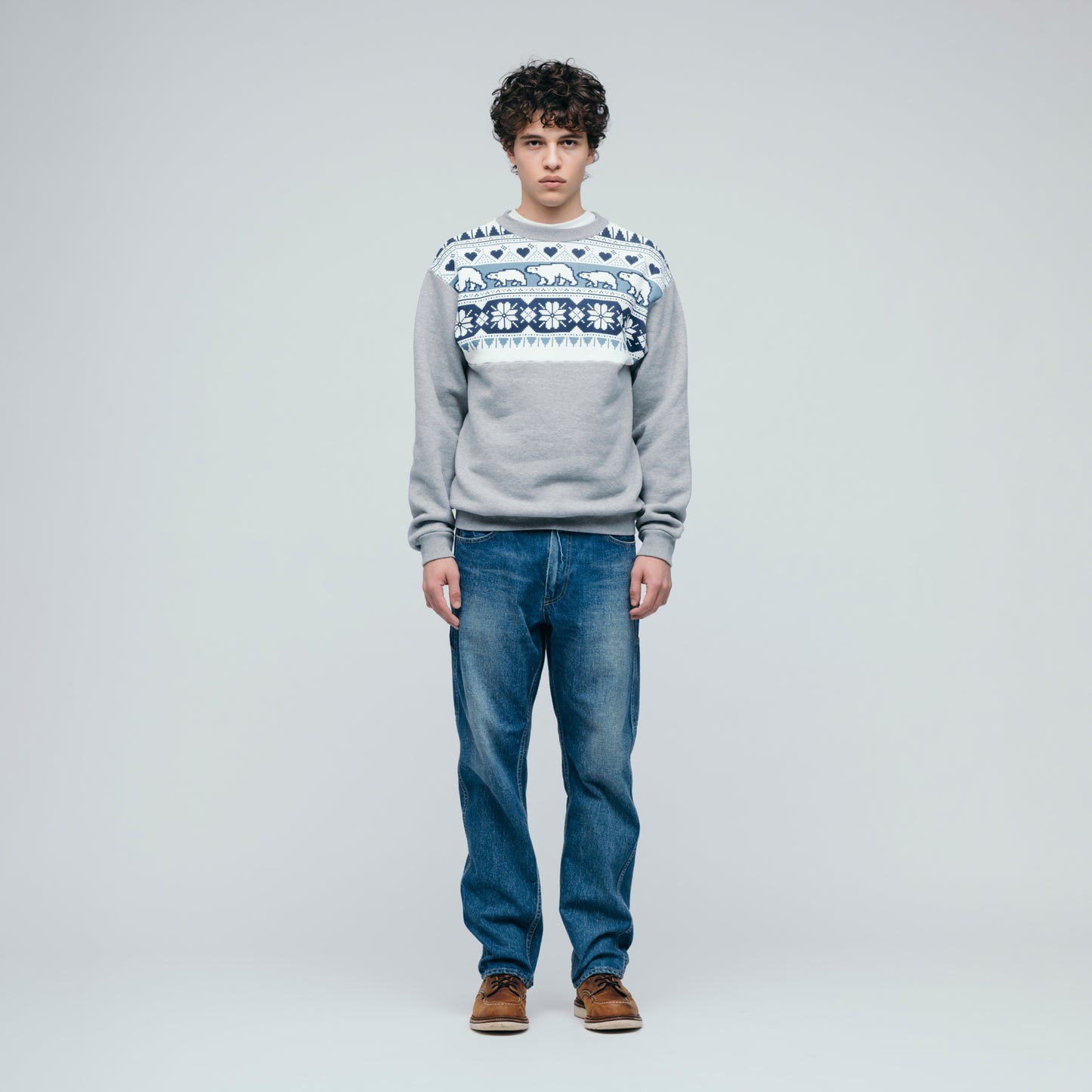 HUMAN MADE SNOWFLAKES SWEATSHIRT GY-1