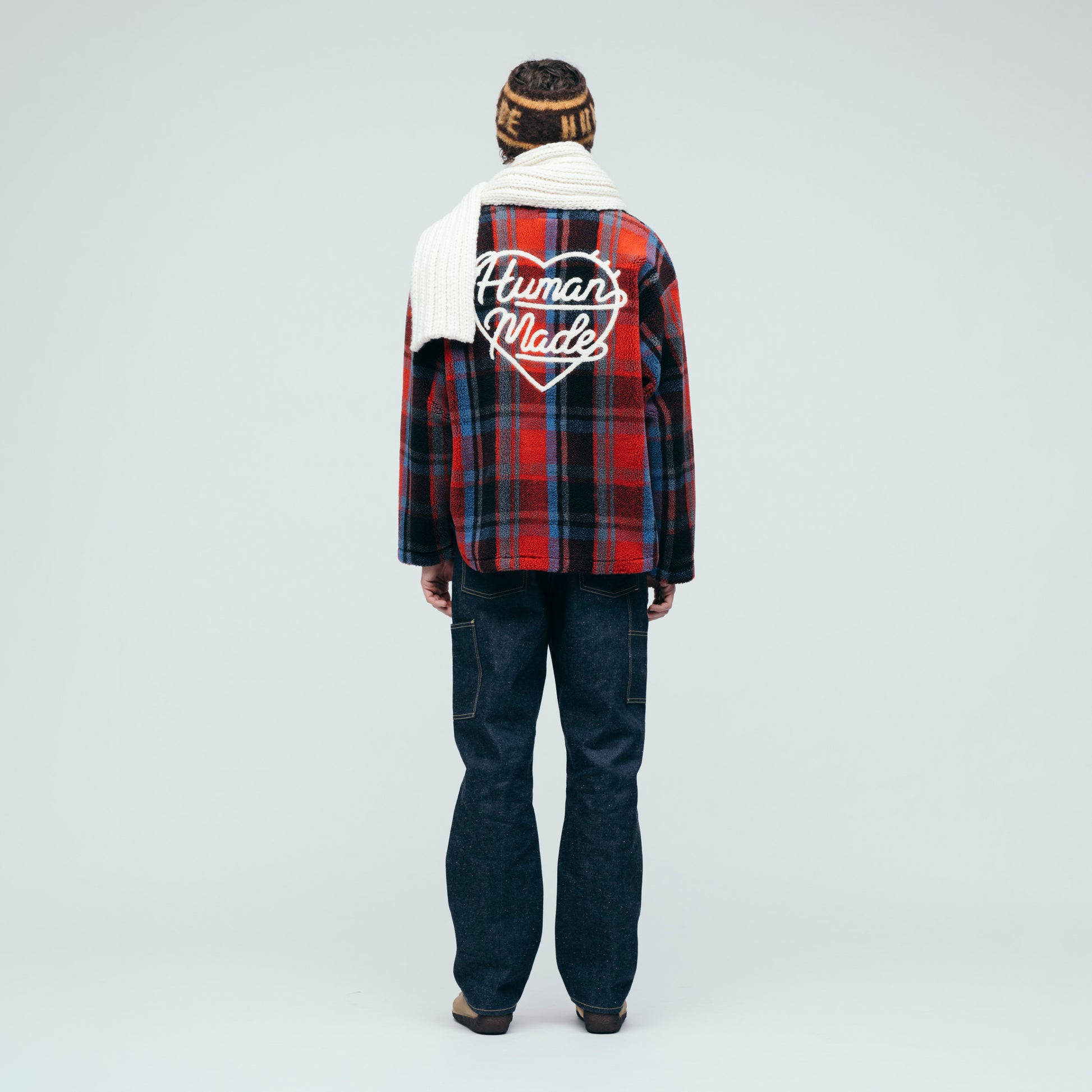 HUMAN MADE SHAGGY KNIT LOGO BAND BW-2