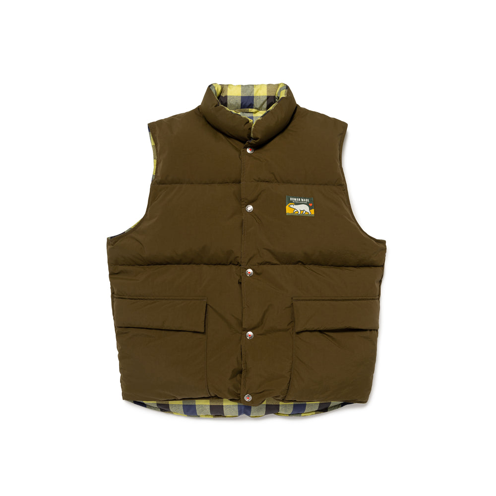 HUMAN MADE REVERSIBLE DOWN VEST 1-A