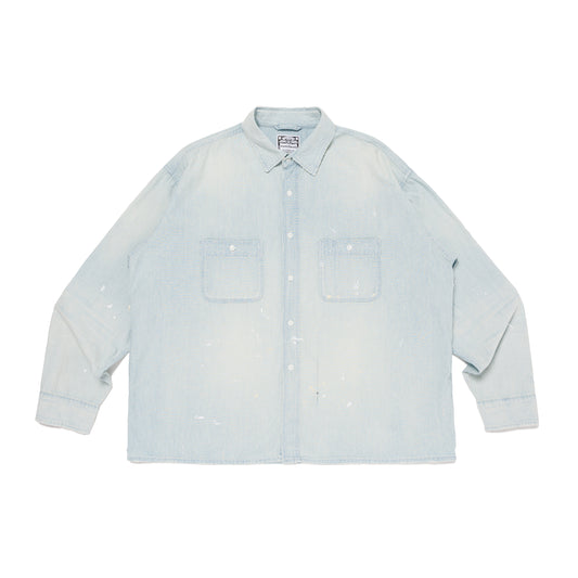 WASTED YOUTH CHAMBRAY WORK SHIRT BL-A