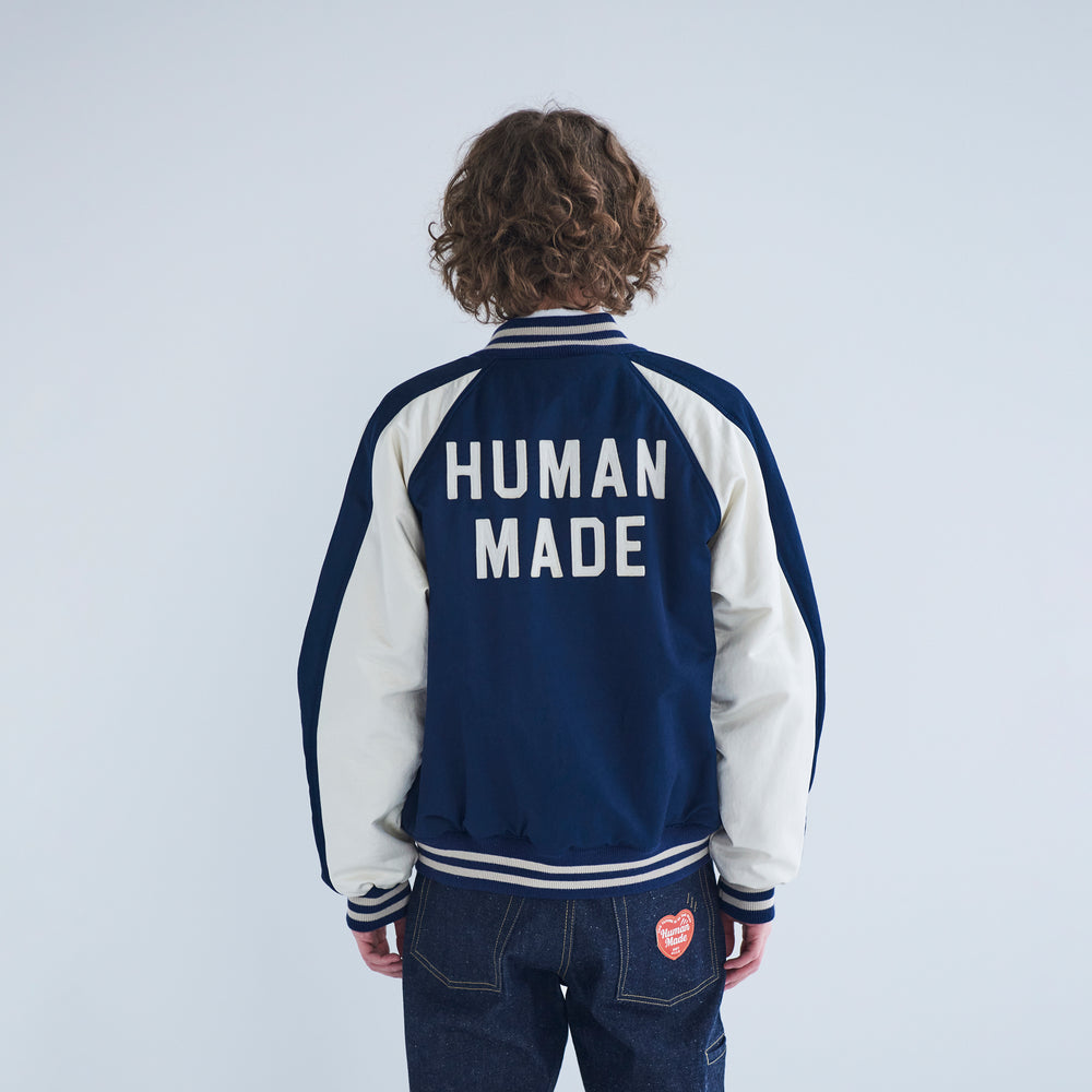 HUMAN MADE SATIN VARSITY JACKET NY-2