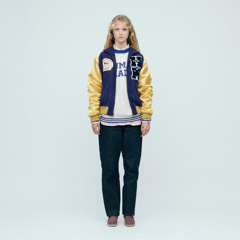 HUMAN MADE SATIN VARSITY JACKET PP-1