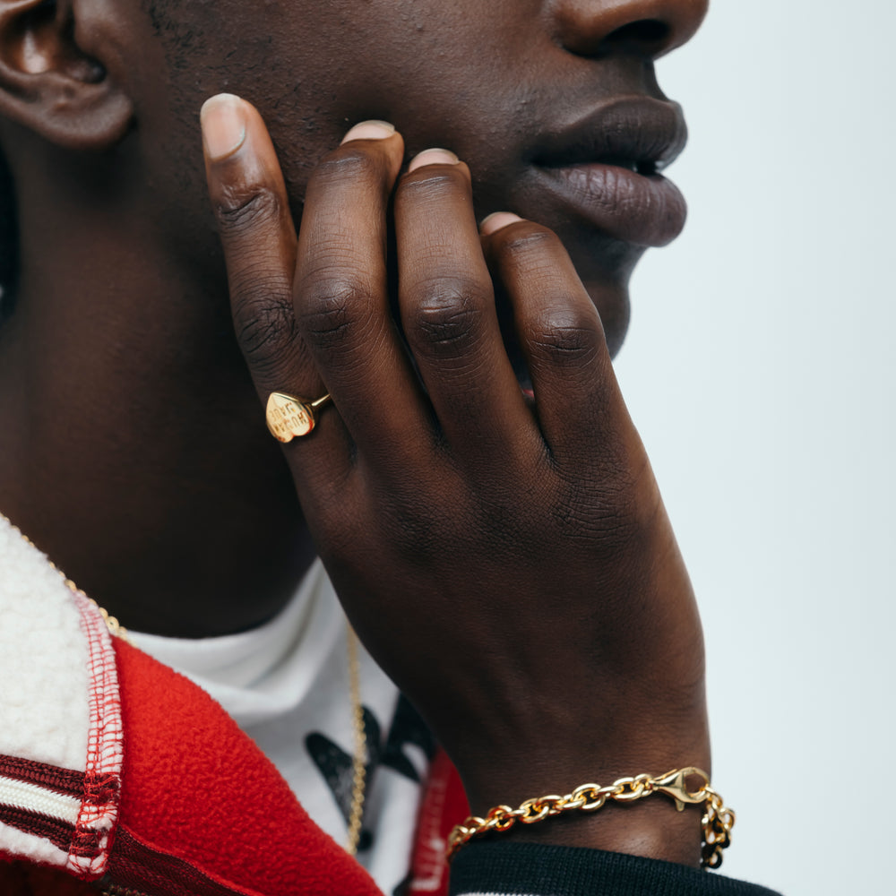 HUMAN MADE HEART SILVER RING GD-1