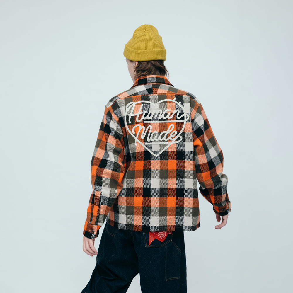 HUMAN MADE WOOL CHECK SHIRT JACKET OG-4