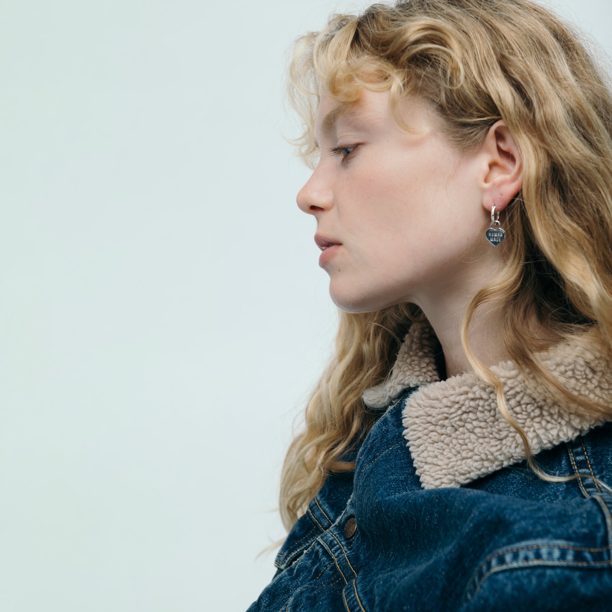 HUMAN MADE HEART SILVER EARRINGS SV-1