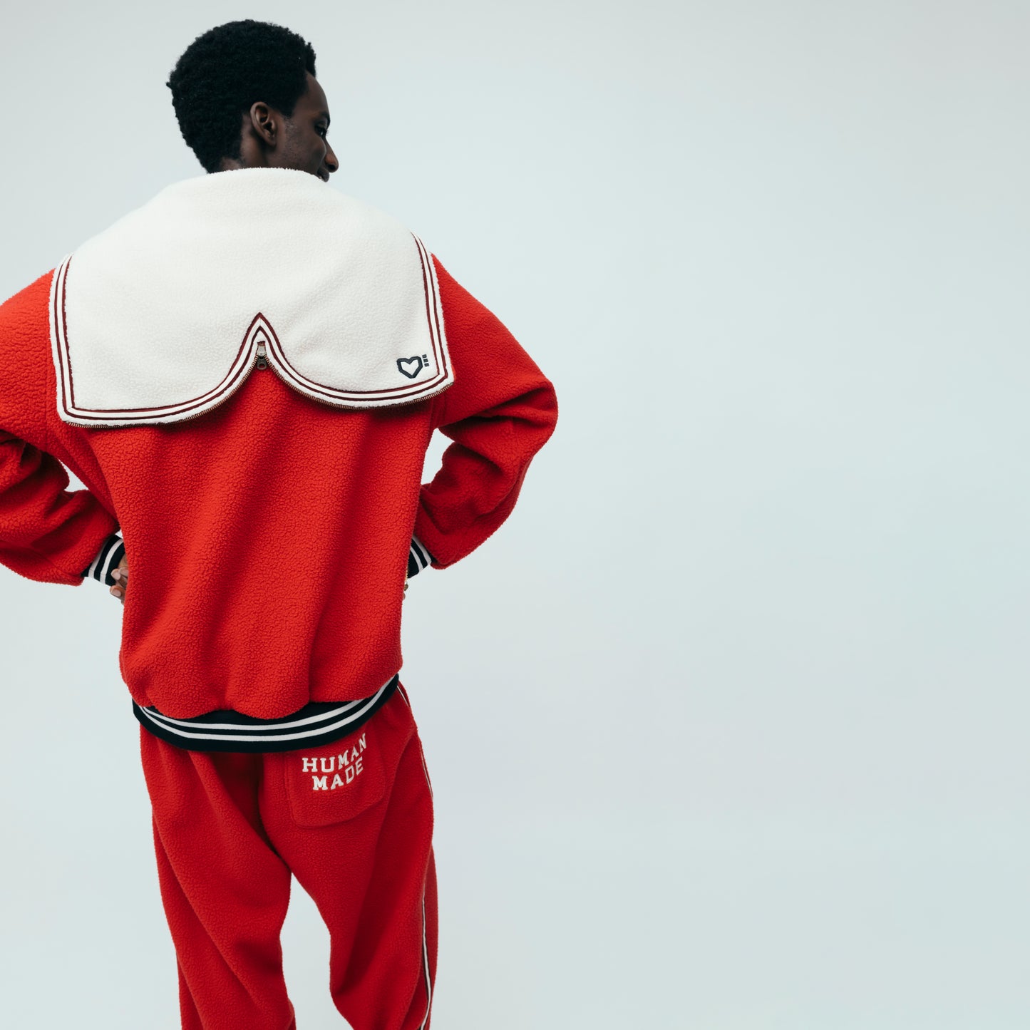 HUMAN MADE HALF-ZIP FLEECE PULLOVER RD-4