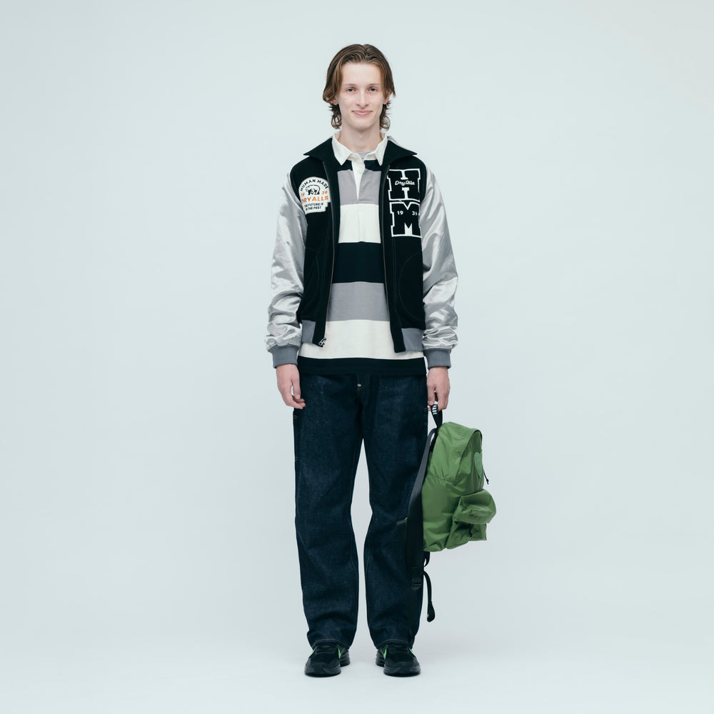 HUMAN MADE SATIN VARSITY JACKET BK-1