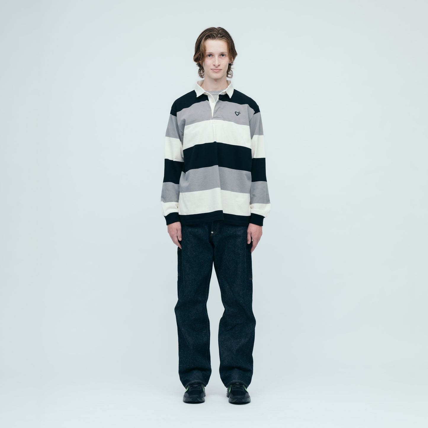HUMAN MADE RUGBY SHIRT BK-1