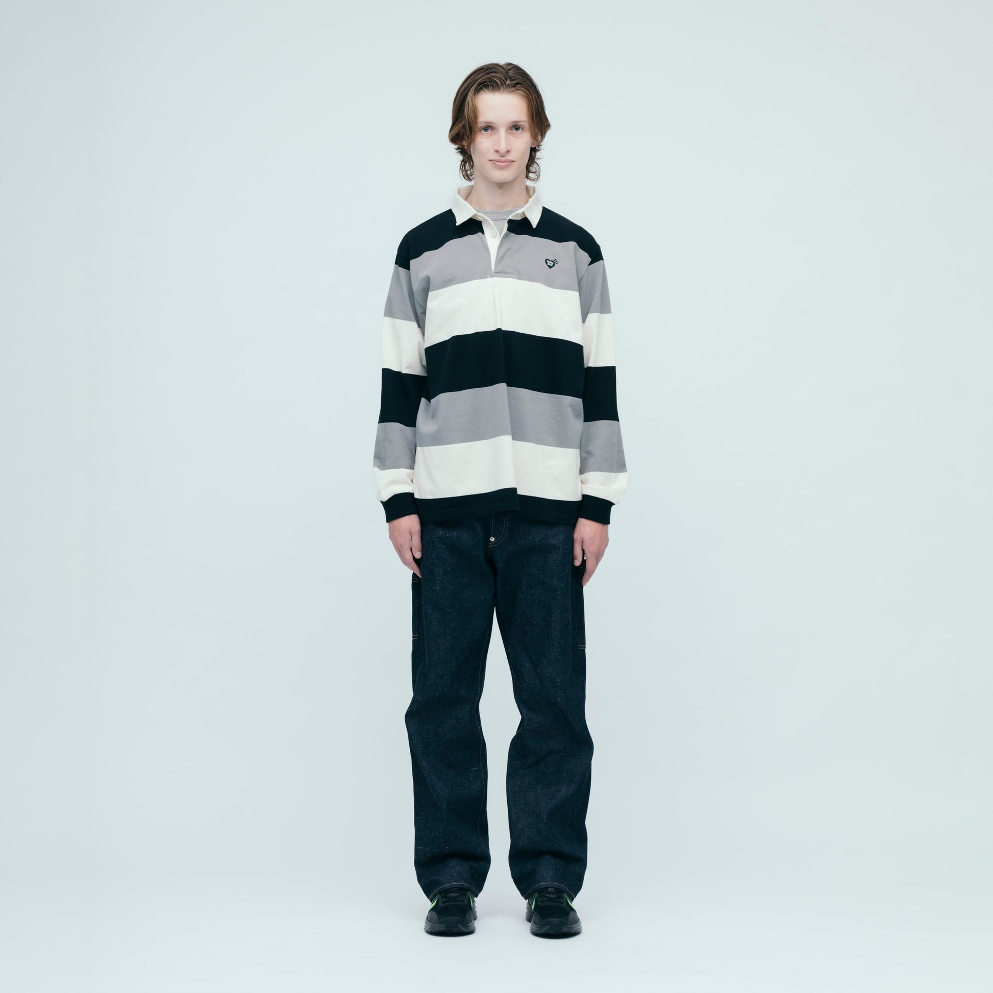 HUMAN MADE RUGBY SHIRT BK-1