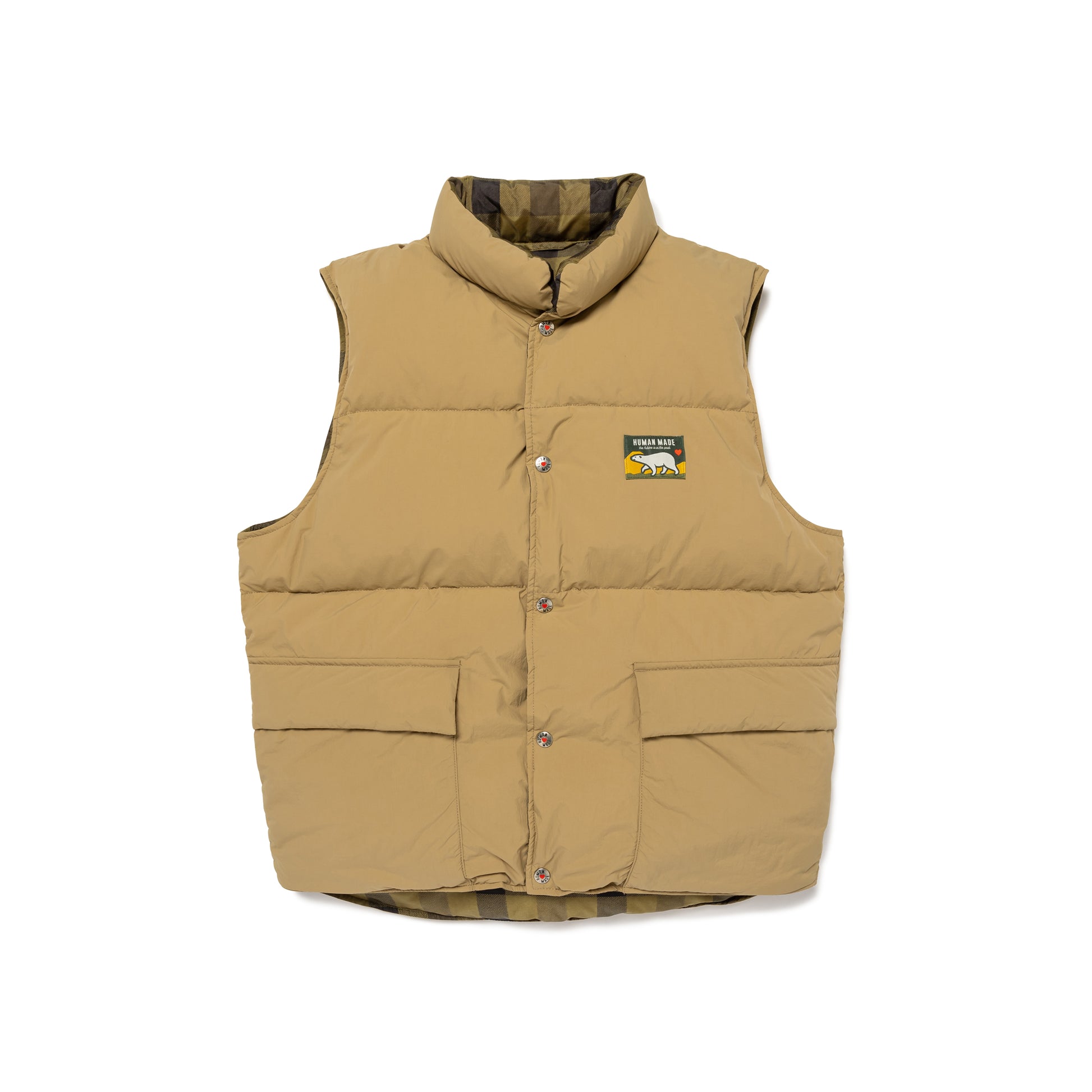 HUMAN MADE REVERSIBLE DOWN VEST 2-A