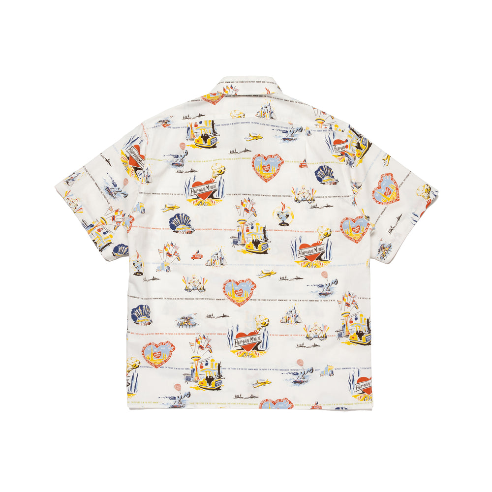 HUMAN MADE PRINTED SHIRT WH-B