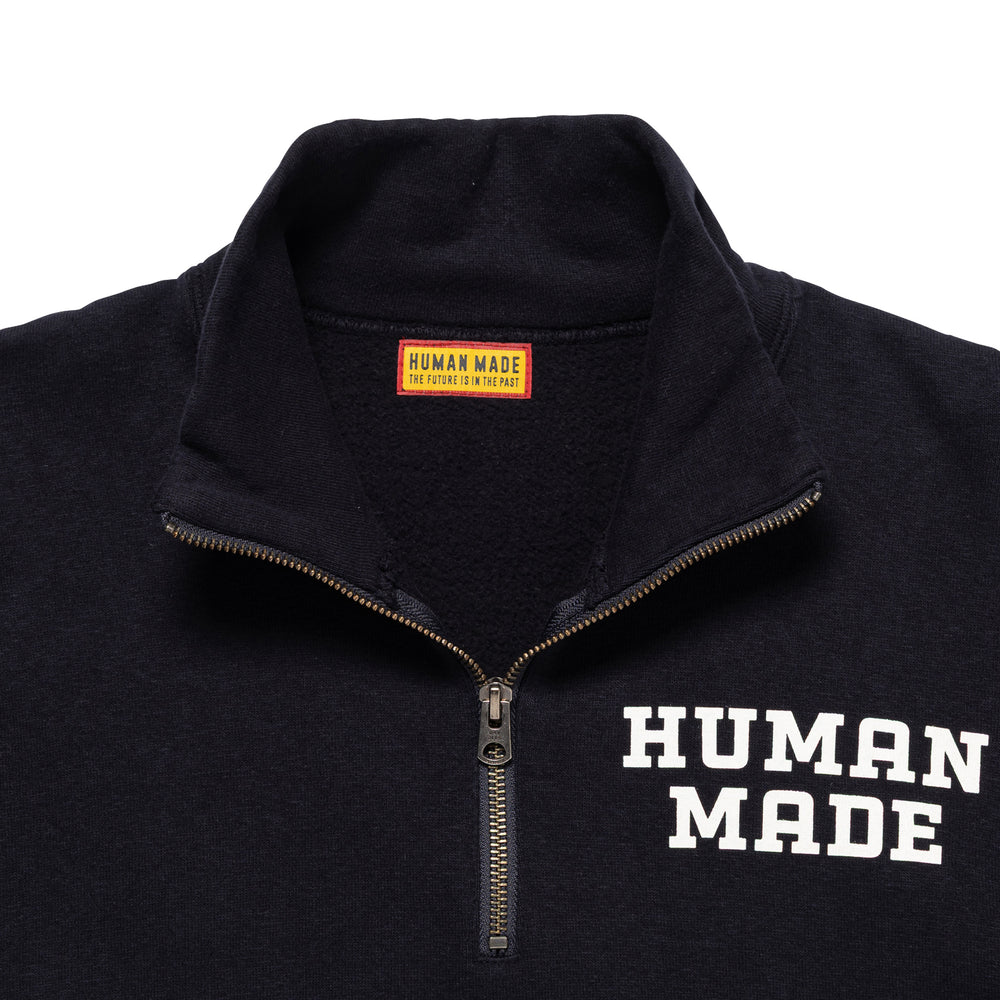 HUMAN MADE HALF-ZIP SWEATSHIRT NY-C