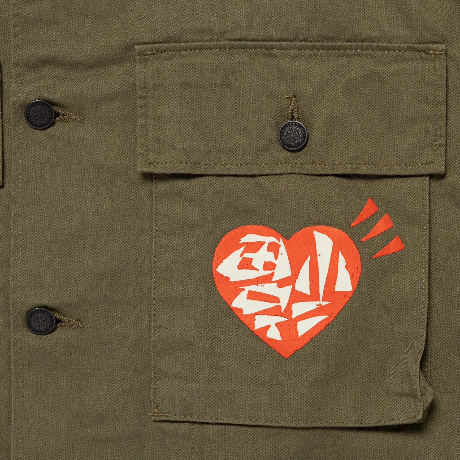 HUMAN MADE MILITARY SHIRT OD-C